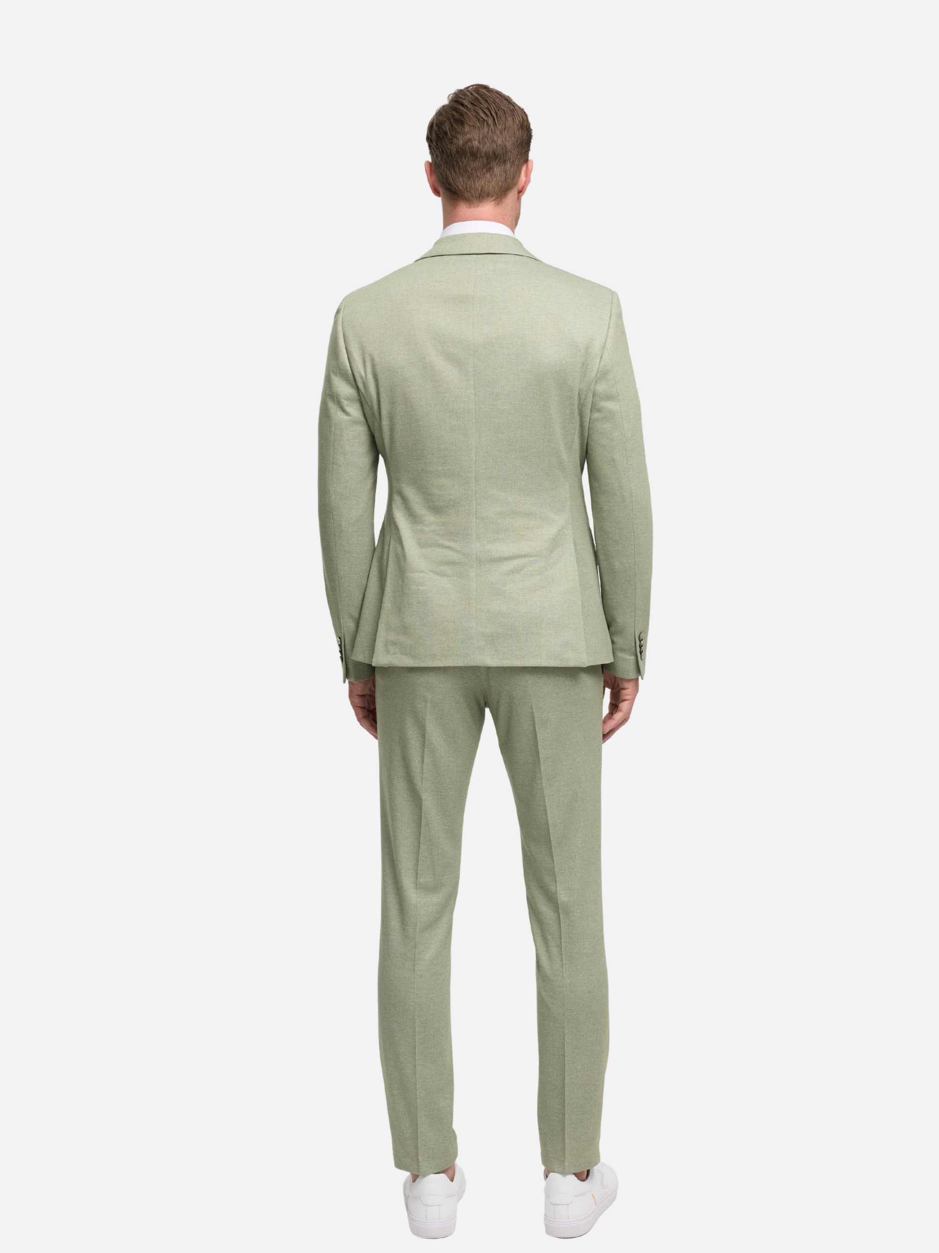 Herren Jersey Anzug in Lt. Green, Detailansicht