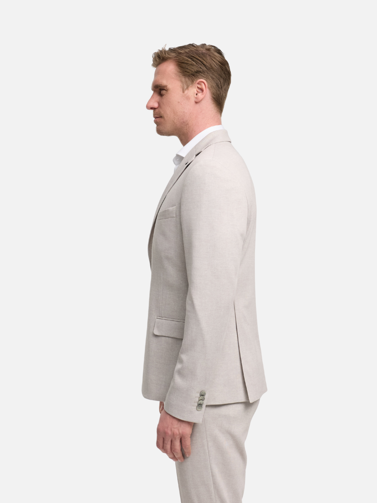 Herren Sakko DiNick in Med. Beige, Seitenansicht