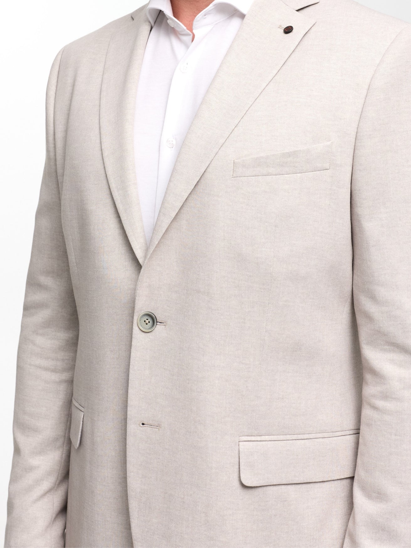 Herren Sakko DiNick in Med. Beige, Detailansicht