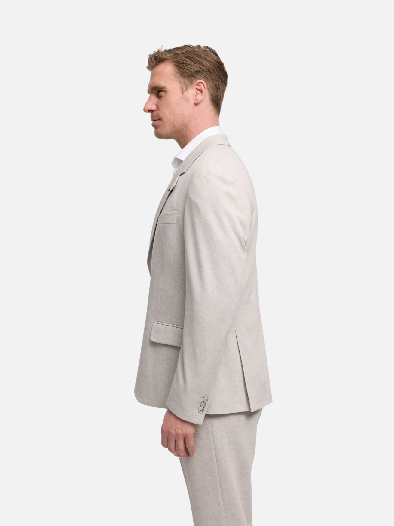 Herren Sakko DiHenk in Med. Beige, Seitenansicht