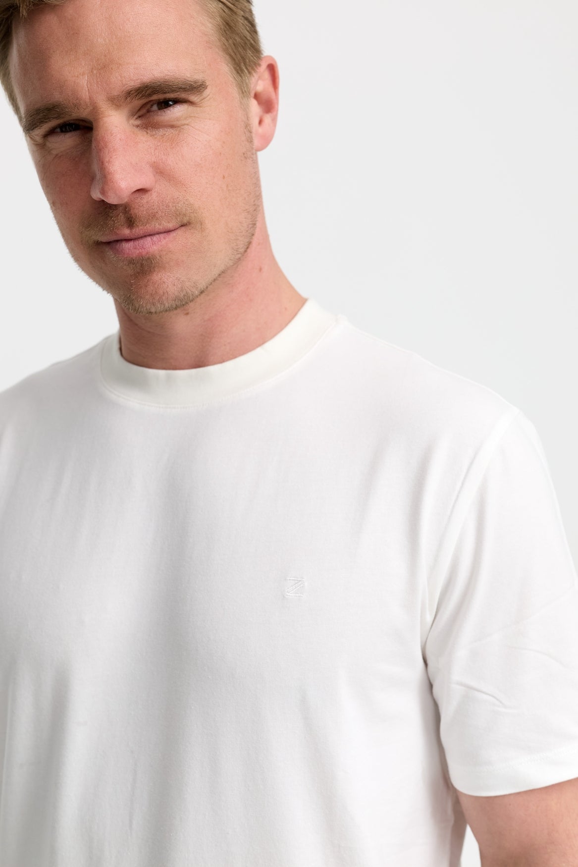 Herren T-Shirt DiFlo in Offwhite, Rückansicht