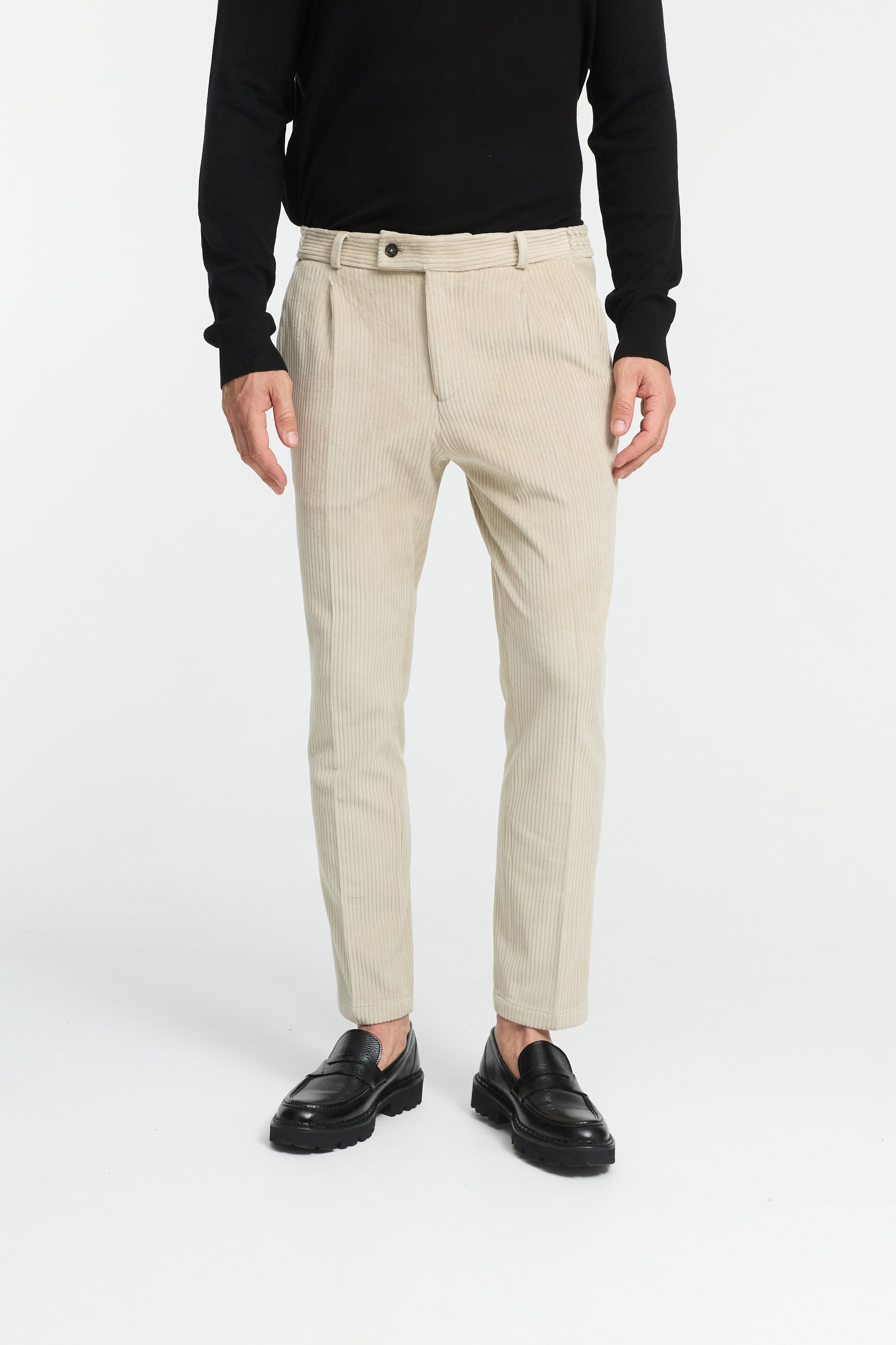 Jersey Cord Anzughose DiCliffer SE 232619-220 Beige