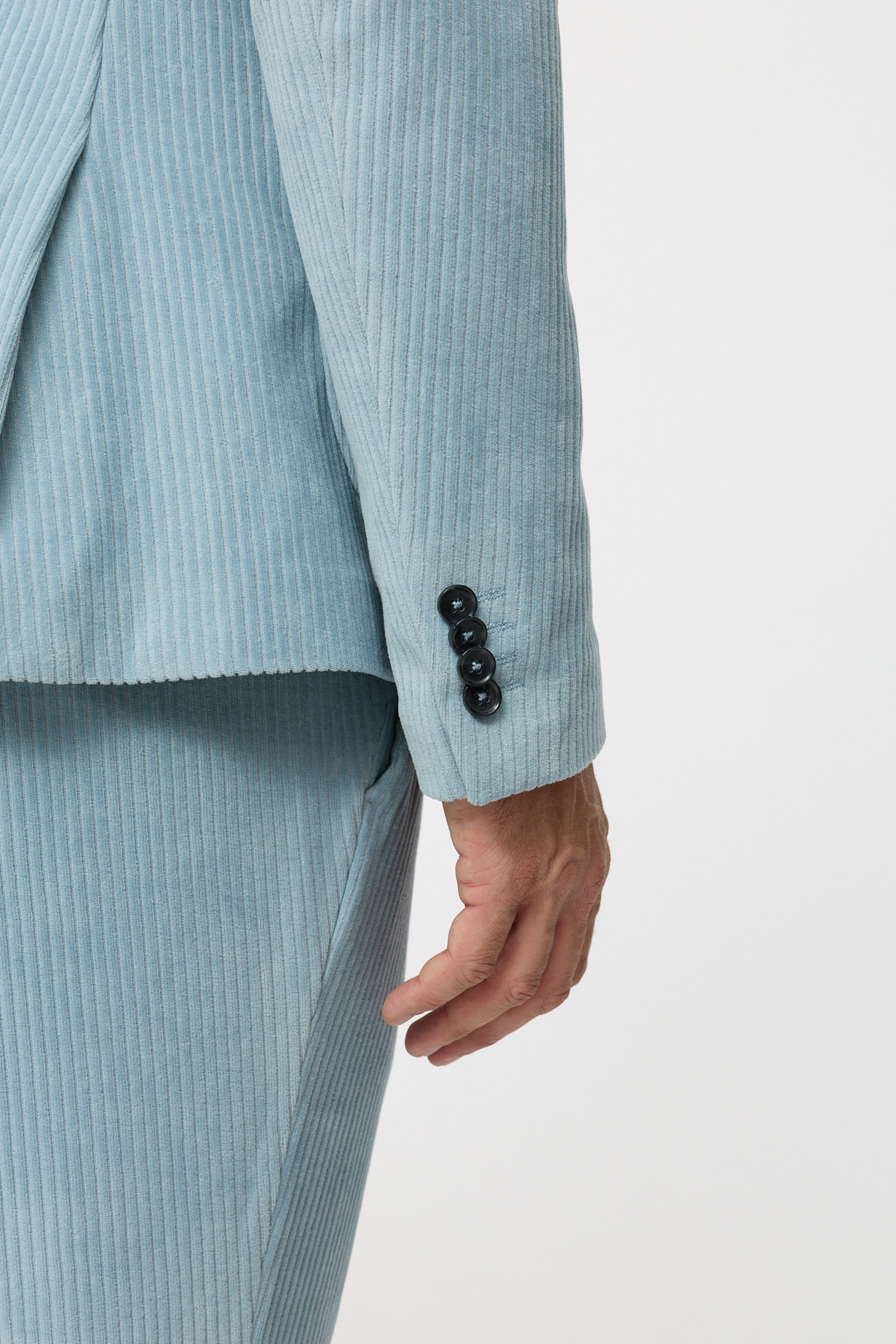 Jersey Cord Sakko DiNick AT 232619-630 Light Blue