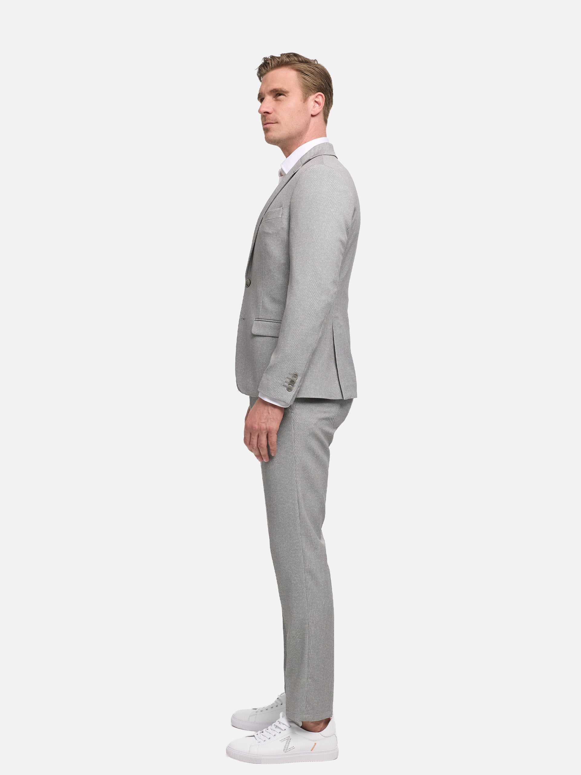 Herren Anzug in Med. Grey, Seitenansicht