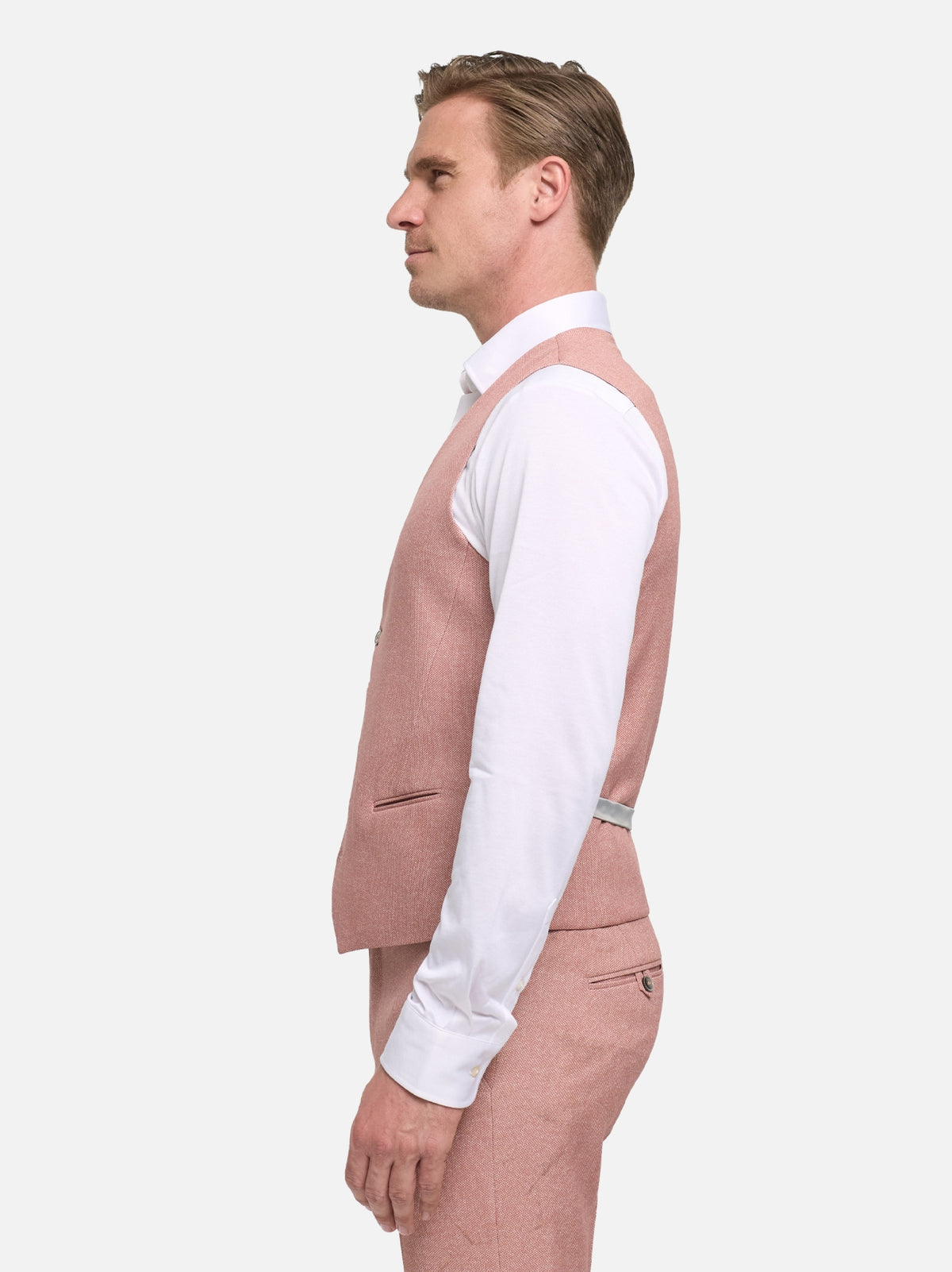 DiWesley Anzugweste Slim Fit | Ochre