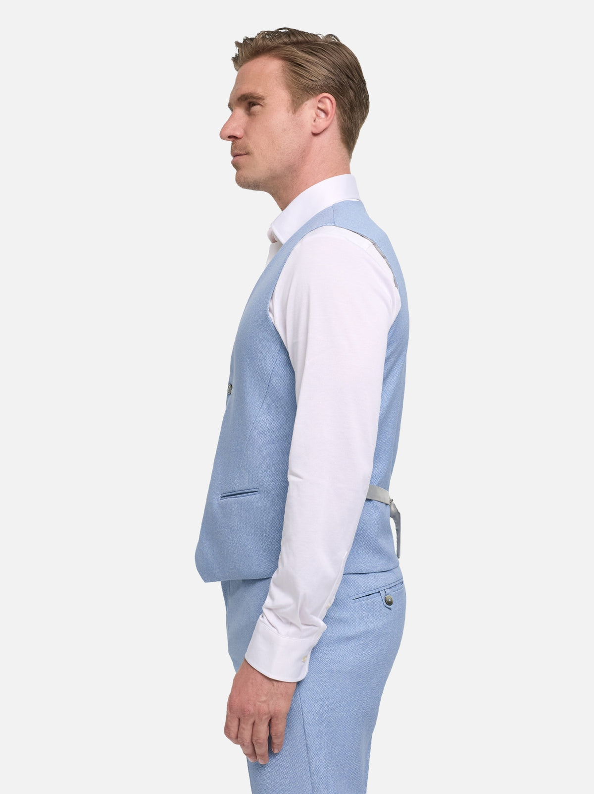 DiWesley Anzugweste Slim Fit | Med. Blue