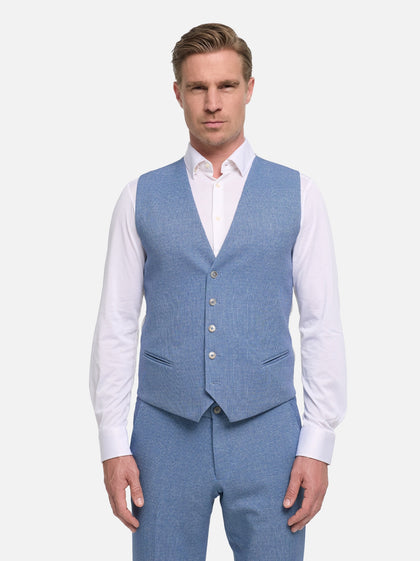 DiWesley Anzugweste Slim Fit | Dk. Blue