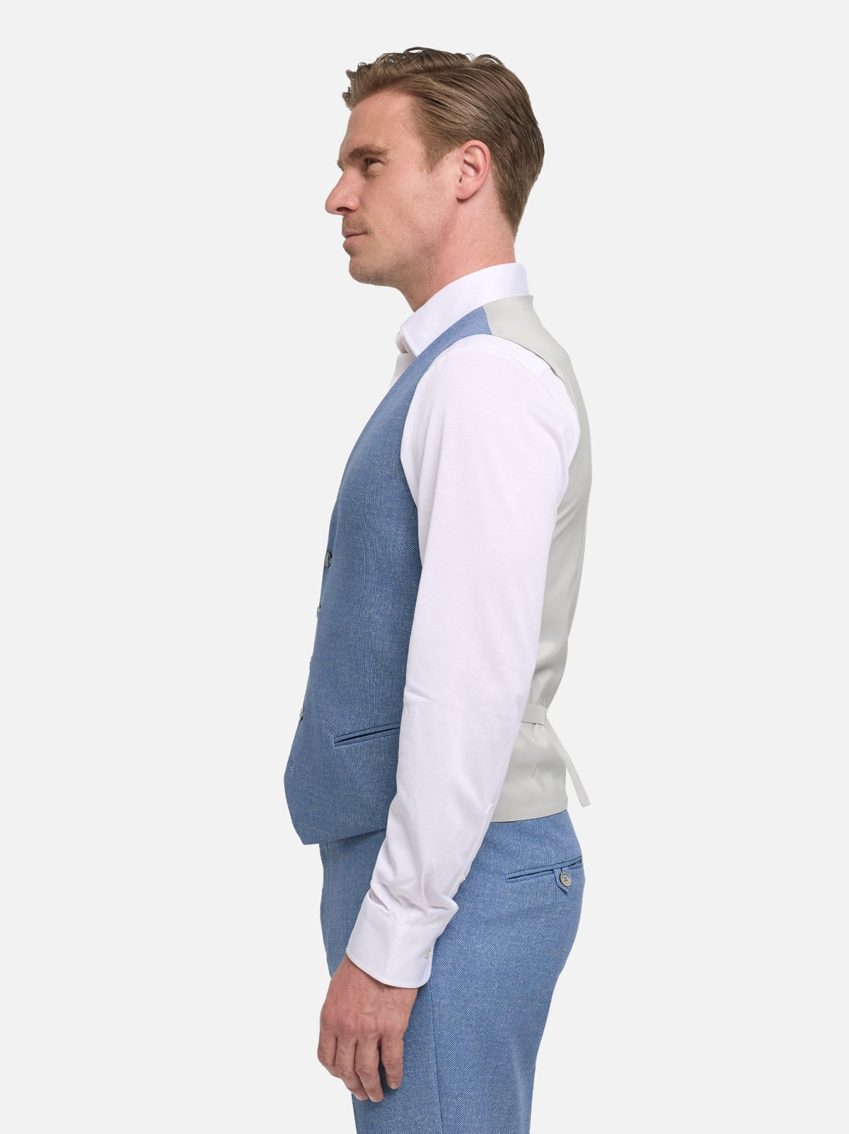 DiWesley Anzugweste Slim Fit | Dk. Blue