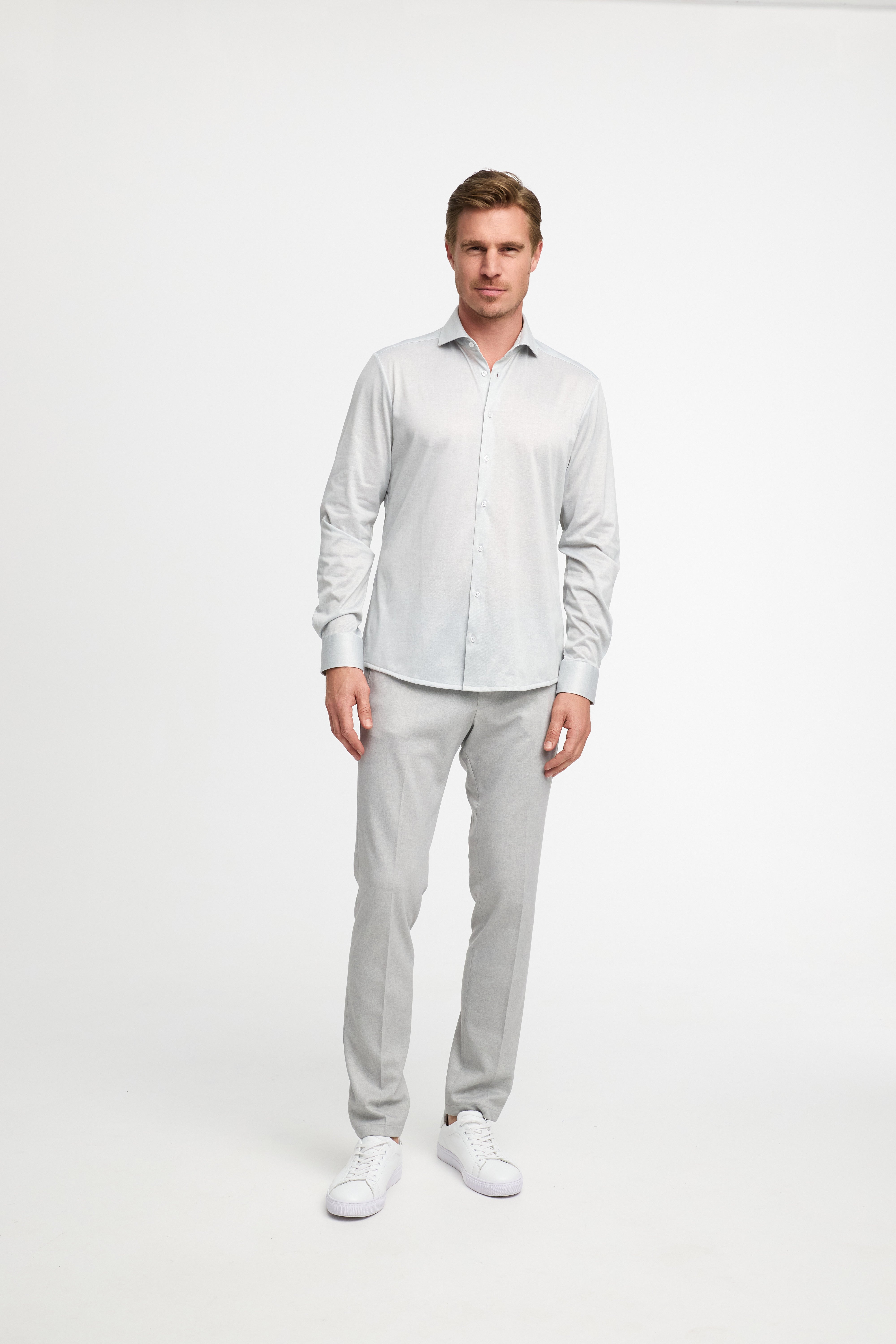 Slim Fit Hemd DiHans 251679-310 Grau - mit Hydrocool Technologie