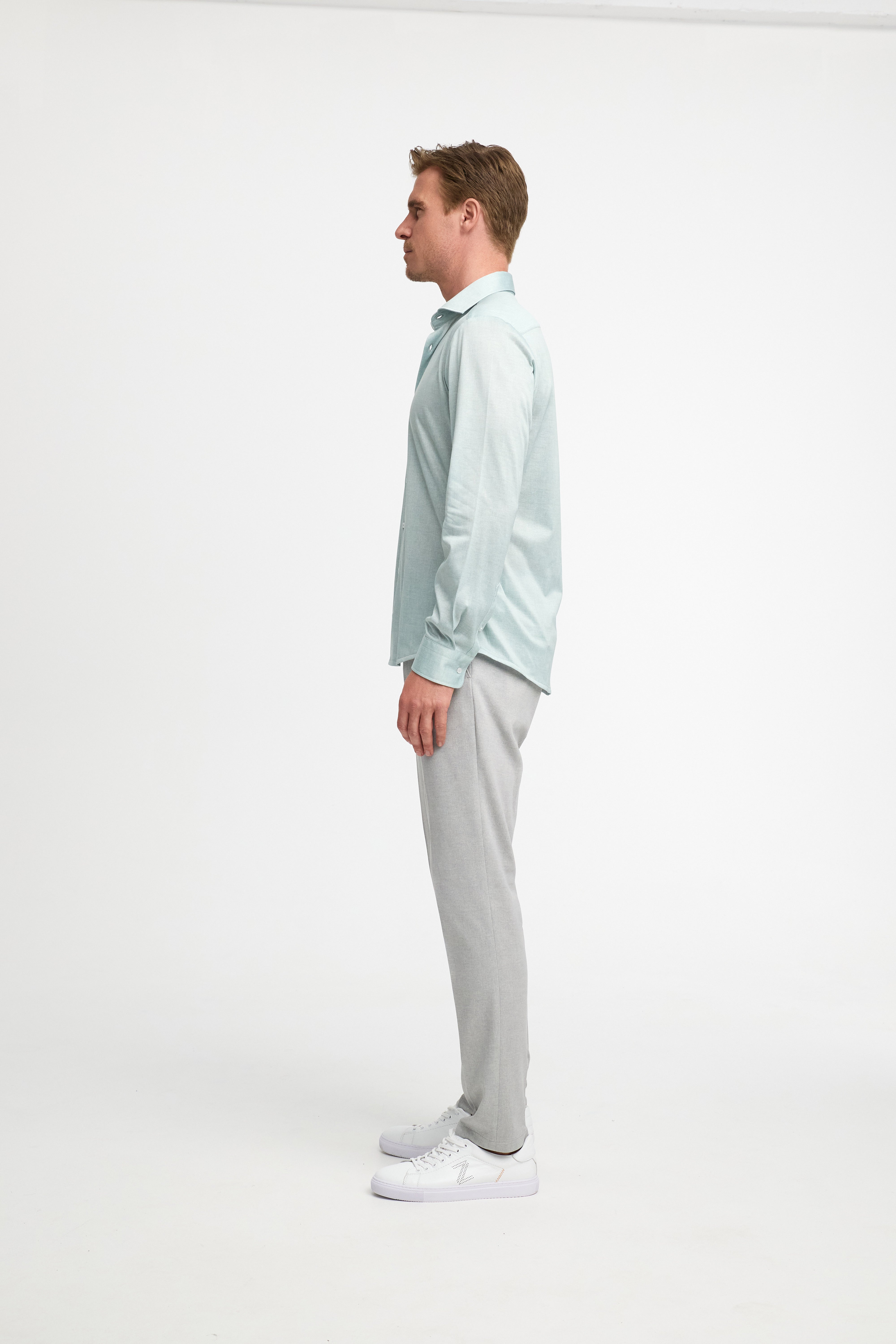 Slim Fit Hemd DiHans 251679-711 Mint - mit Hydrocool Technologie