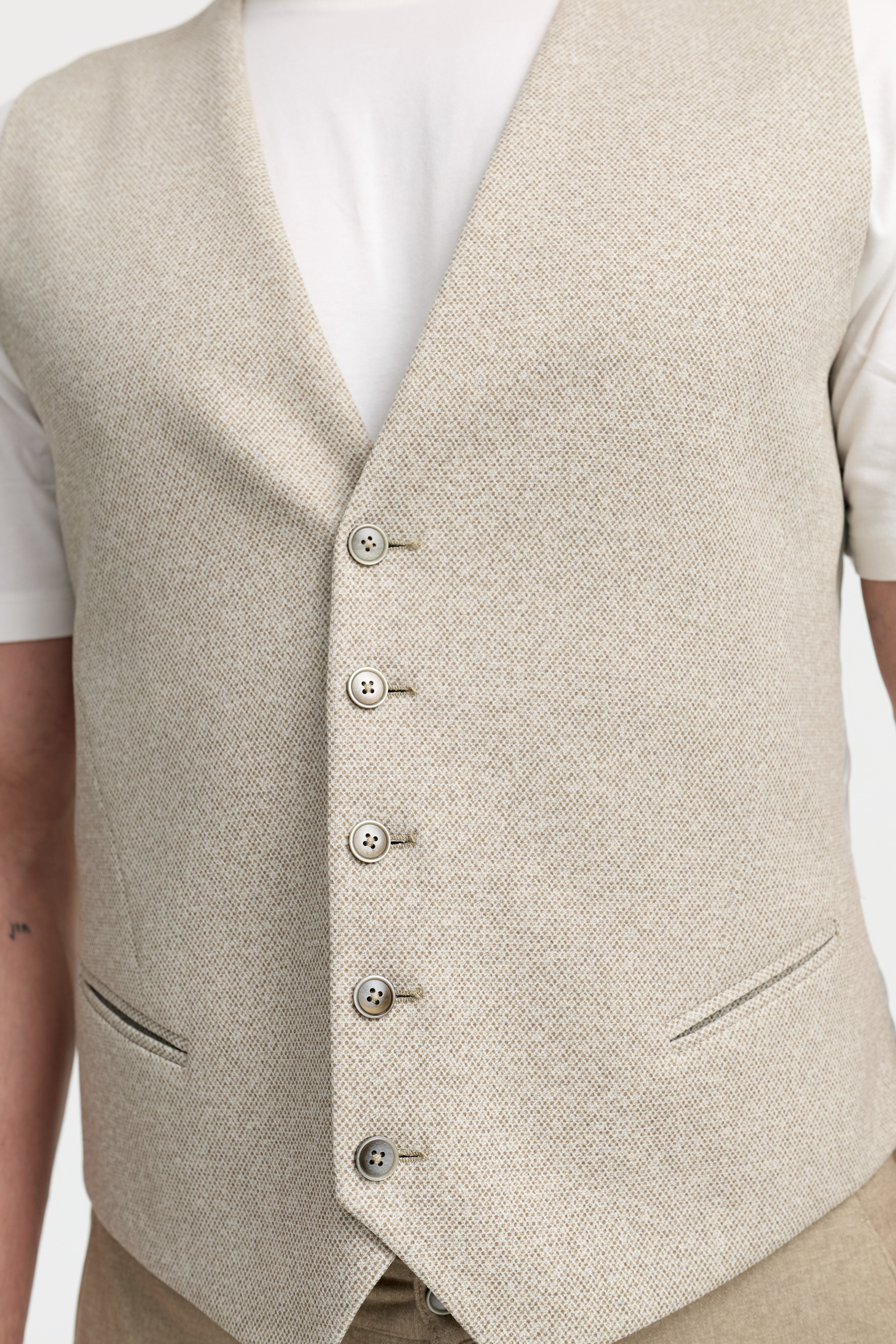 Jersey Weste DiWesley 251677-220 Beige