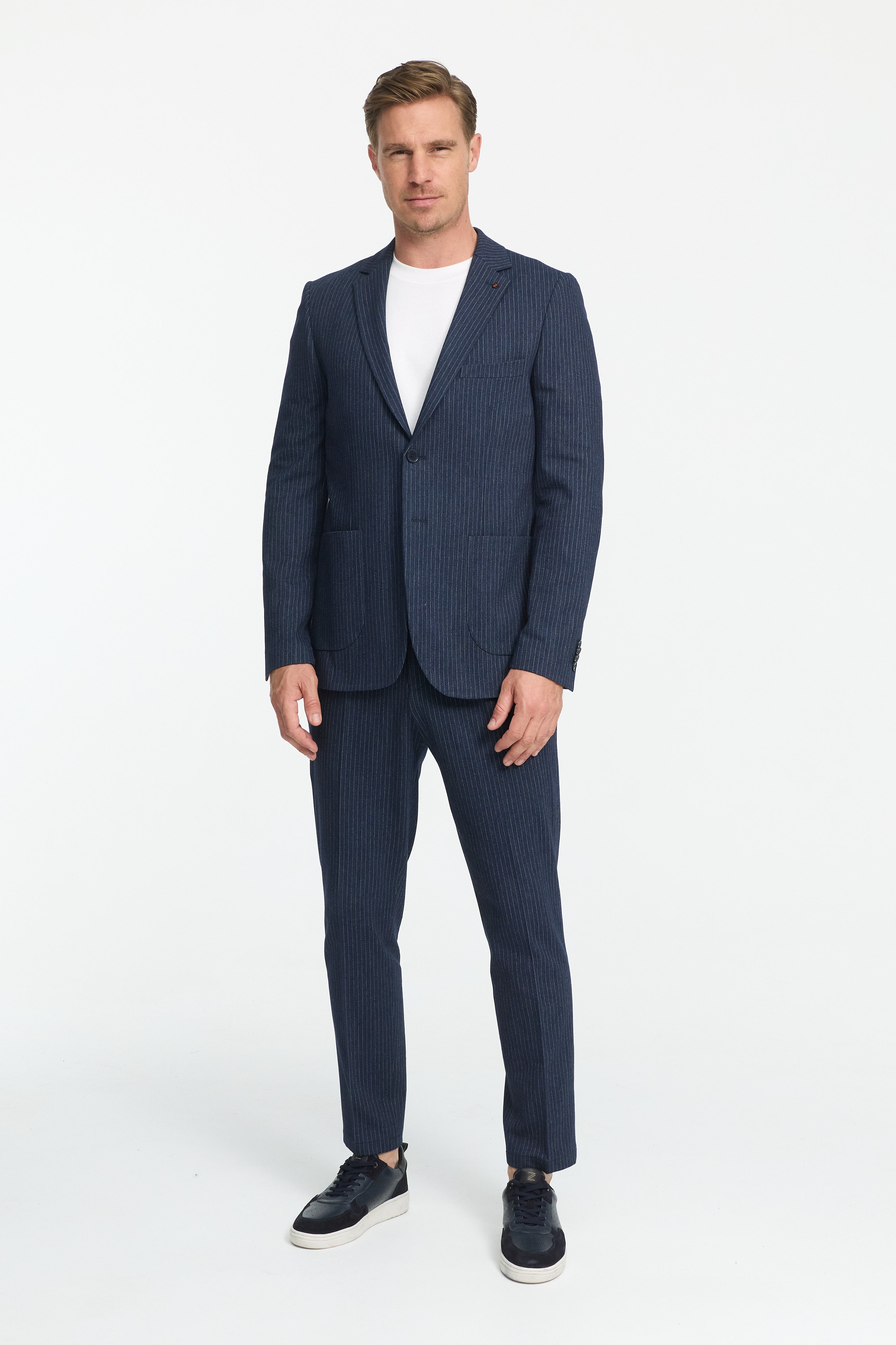 Jersey Anzug 252051-680 Blau gestreift