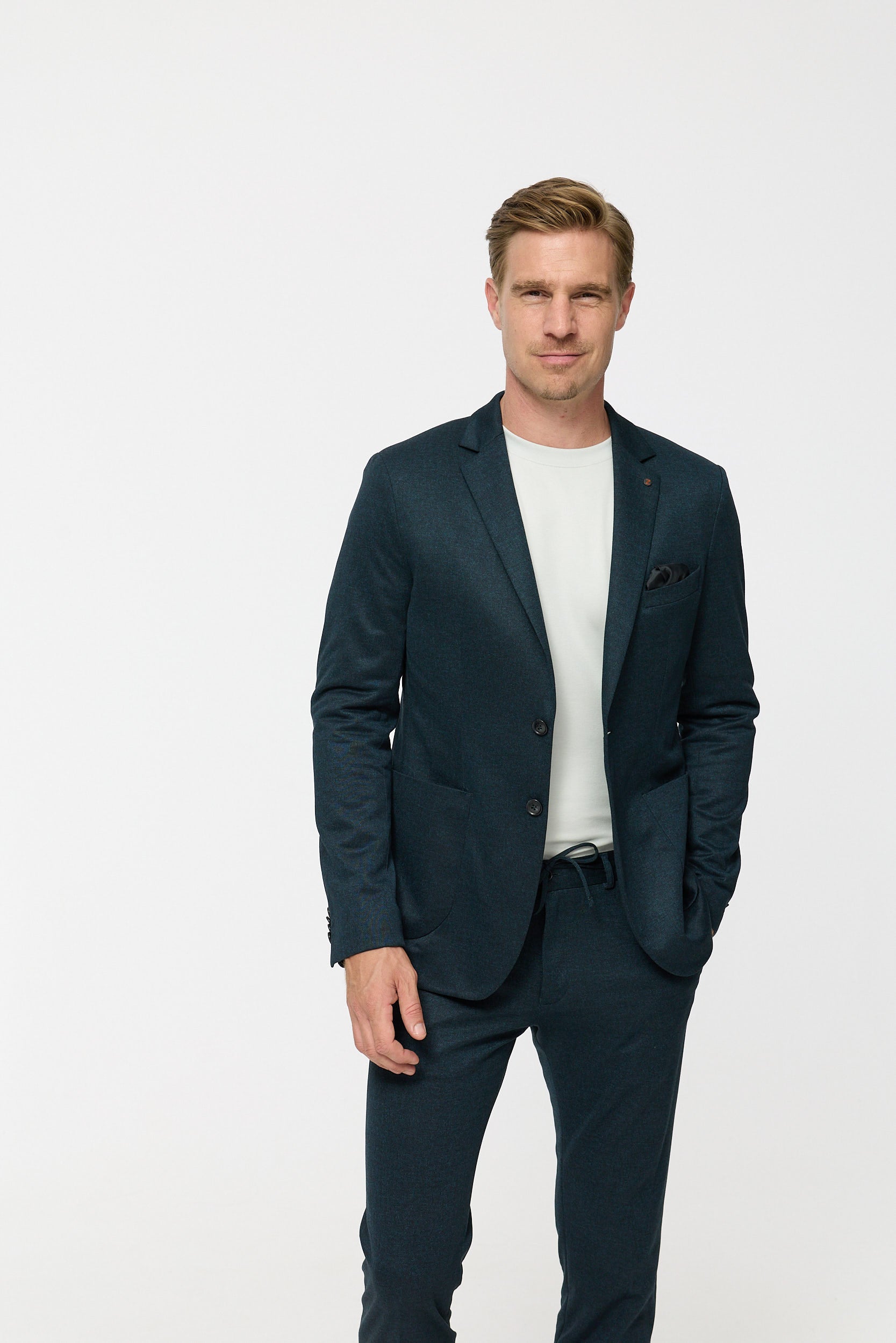 Jersey Sakko DiNove 252689-795 | Petrol