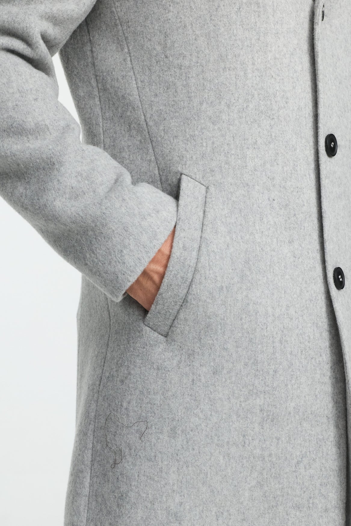 Mantel DiArvid 252814-330 | Med. Grey