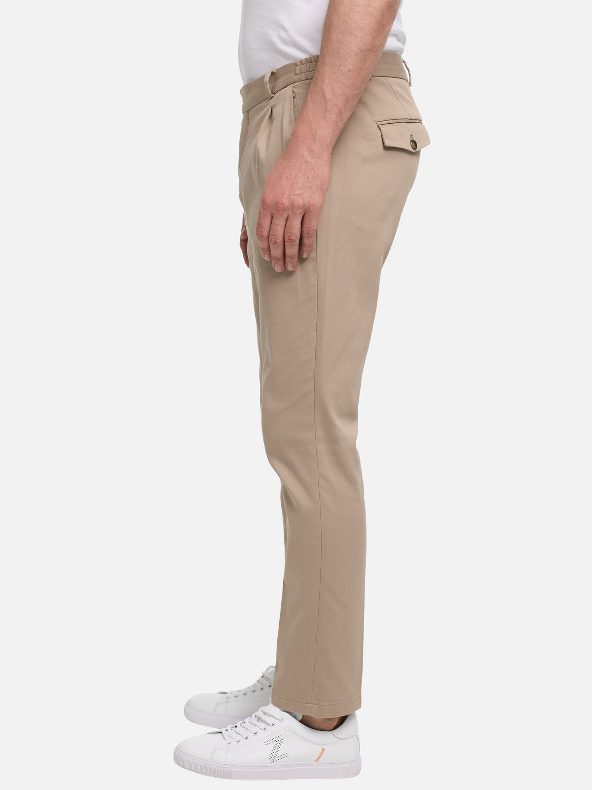 Herren Hose DiClifferW SE in Med. Beige, Seitenansicht
