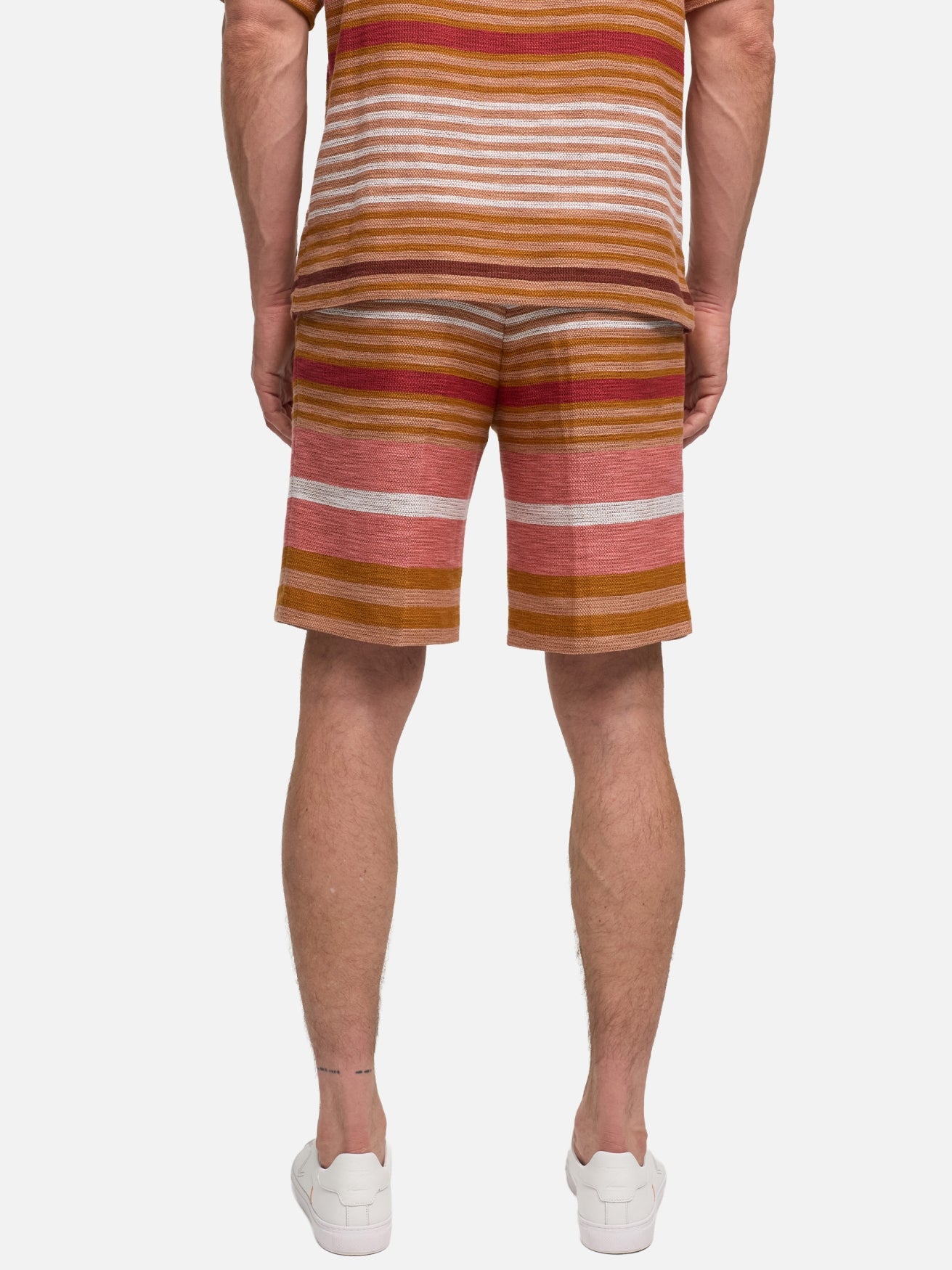 Herren Shorts DiPino SE in Dk. Beige, Rückansicht