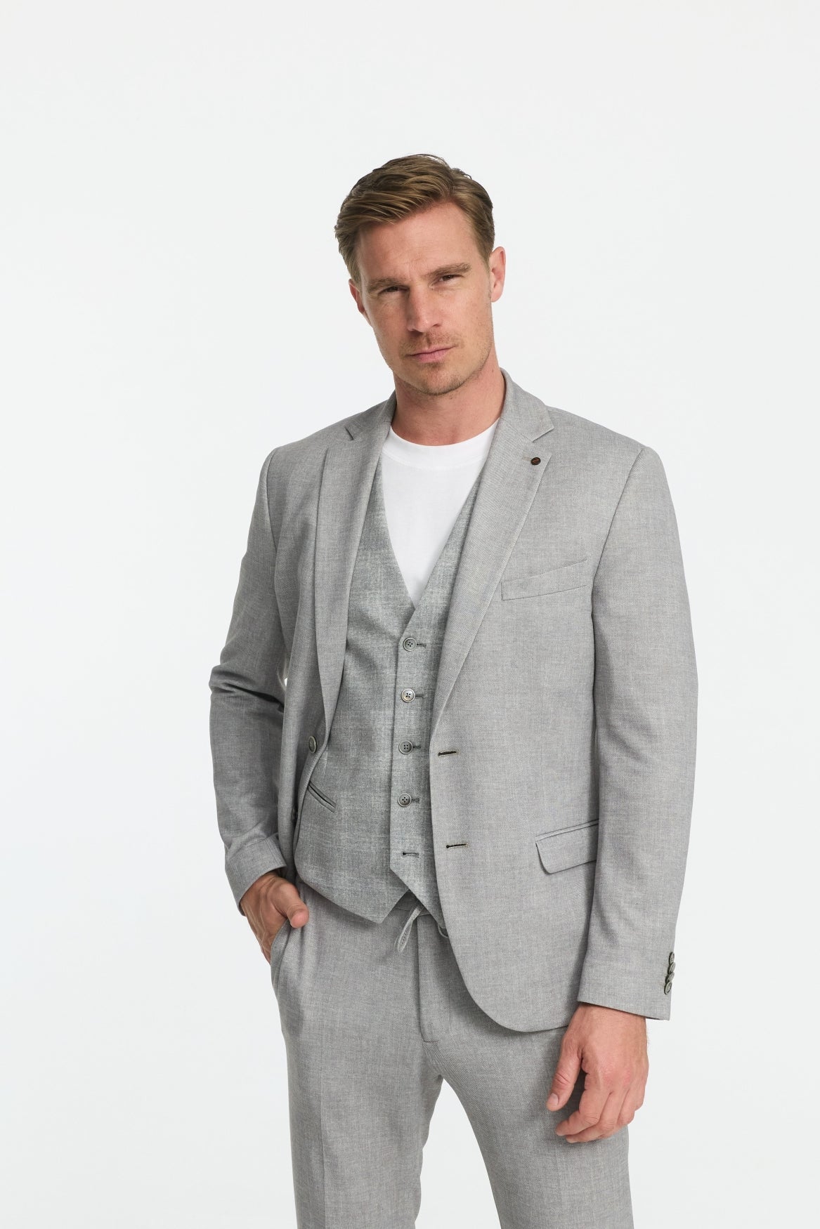 DiNick Sakko Slim Fit Med. Grey – Bestandteil des Anzugs