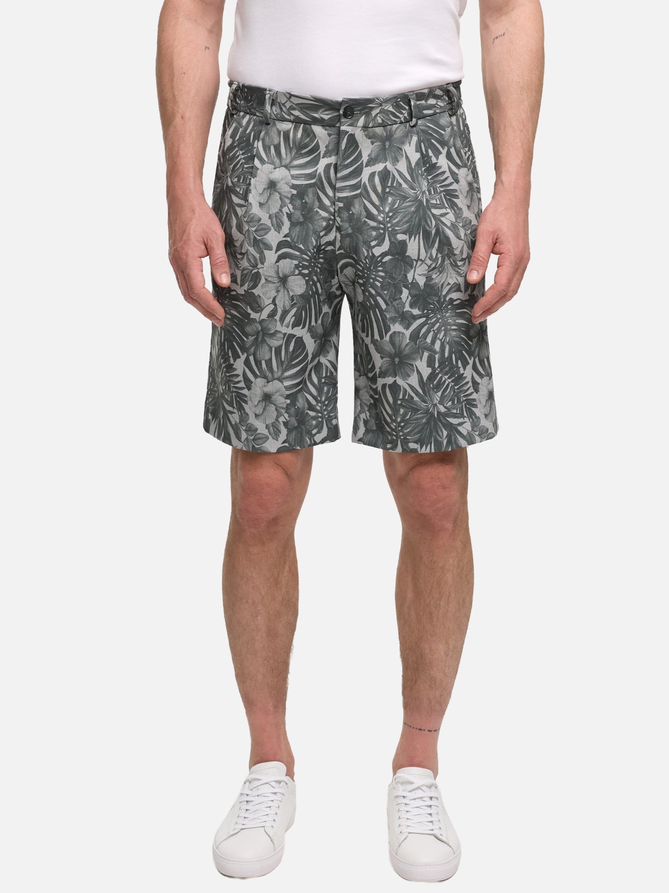 Herren Shorts DiPino SE in Med. Grey, Vorderansicht