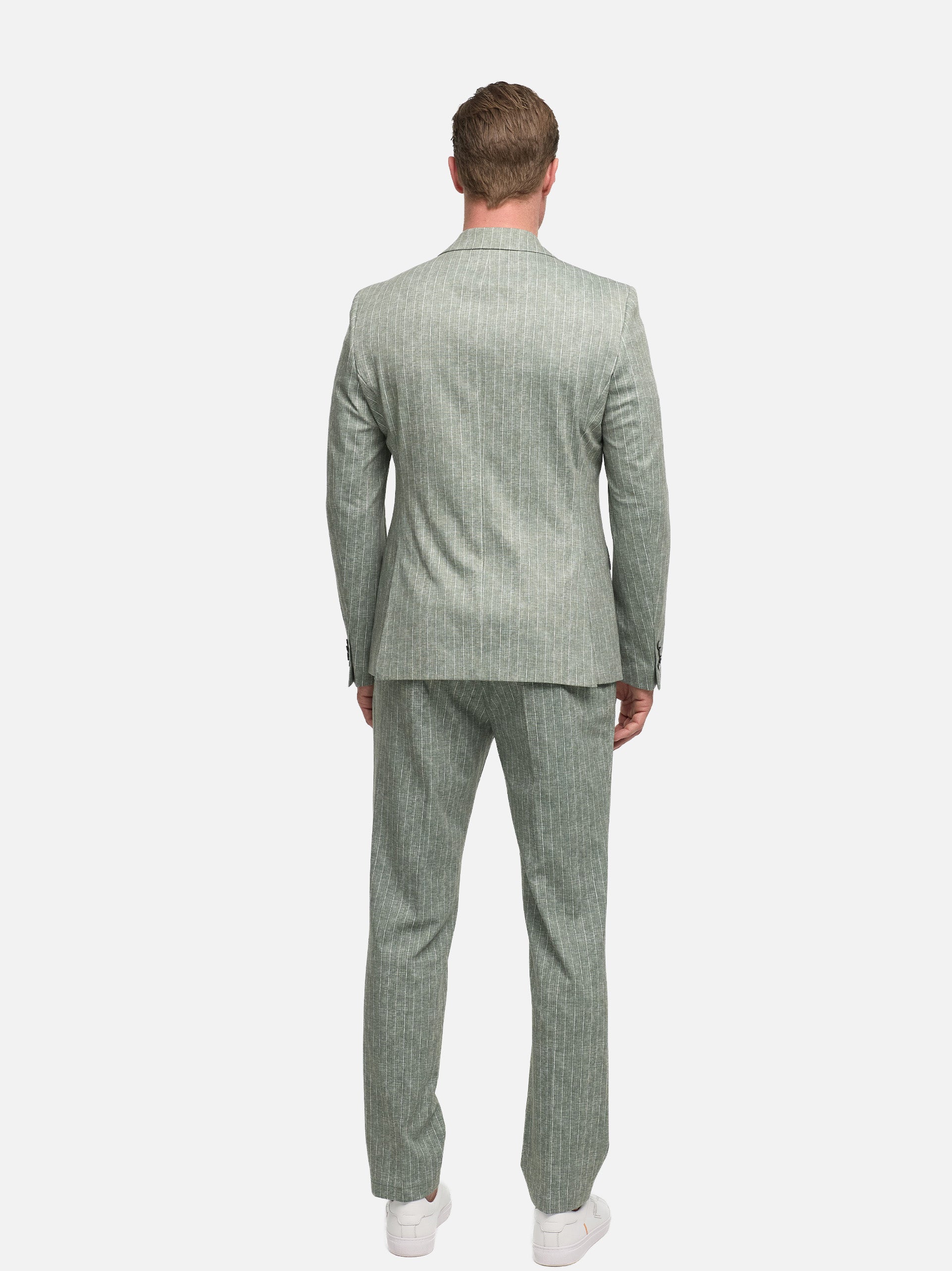Herren Jersey Anzug in Green, Rückansicht
