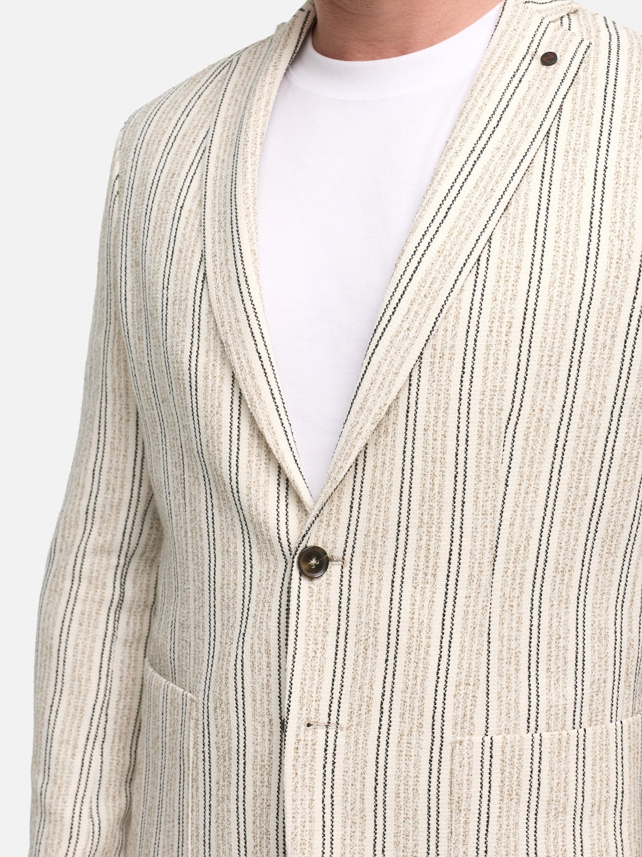 Herren Sakko DiNove in Med. Beige, Detailansicht