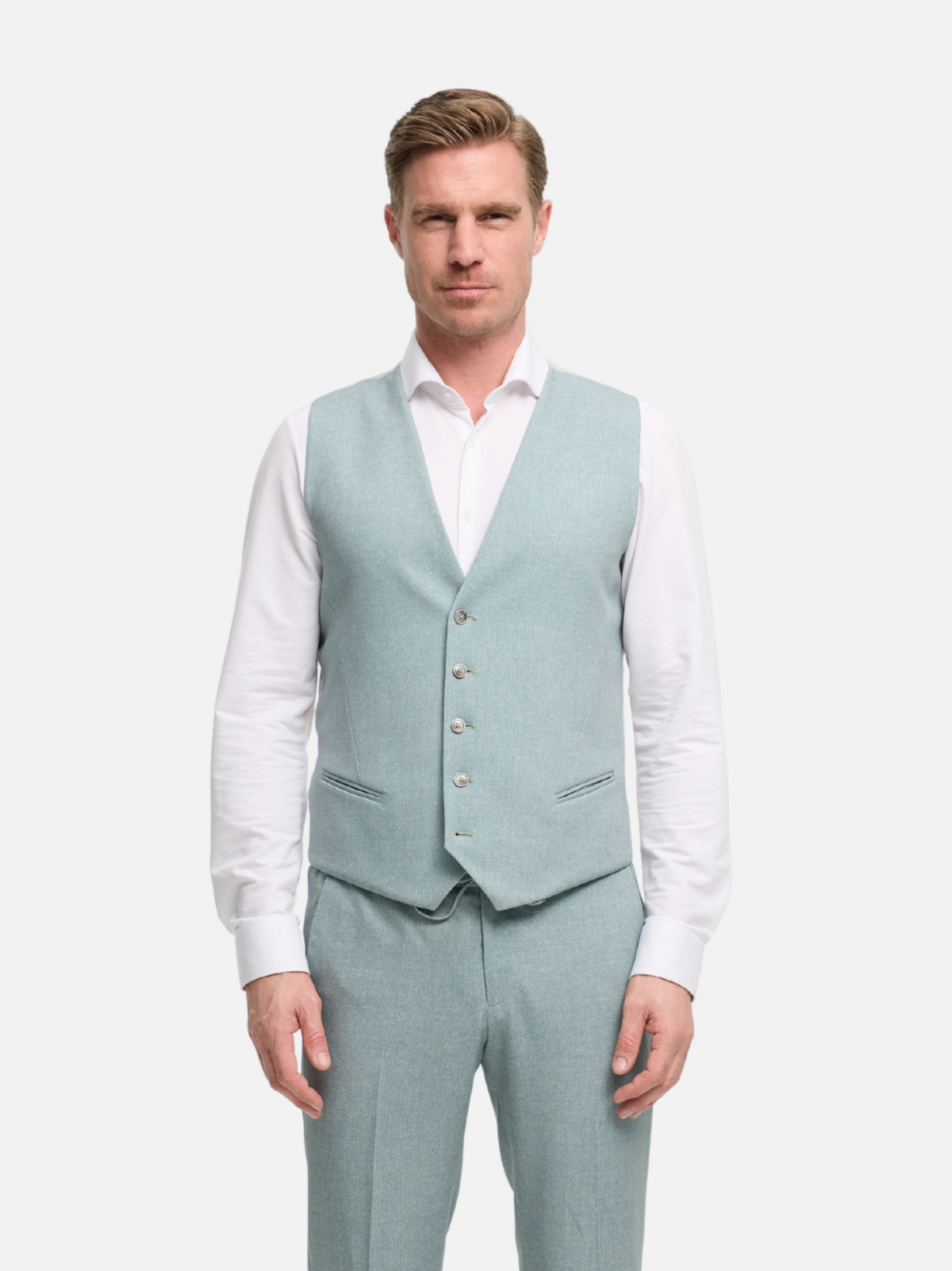 DiWesley Anzugweste Slim Fit | Lt. Mint