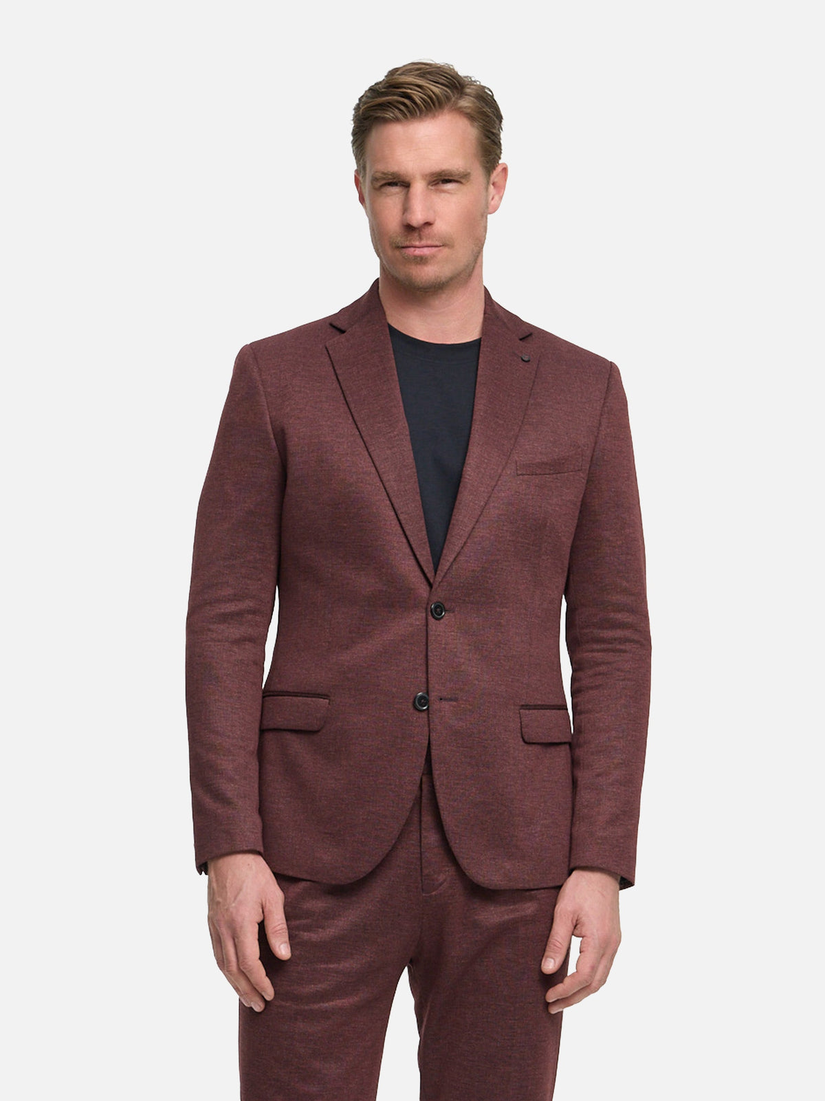 DiNick Sakko Slim Fit Dk. Red – Bestandteil des Anzugs