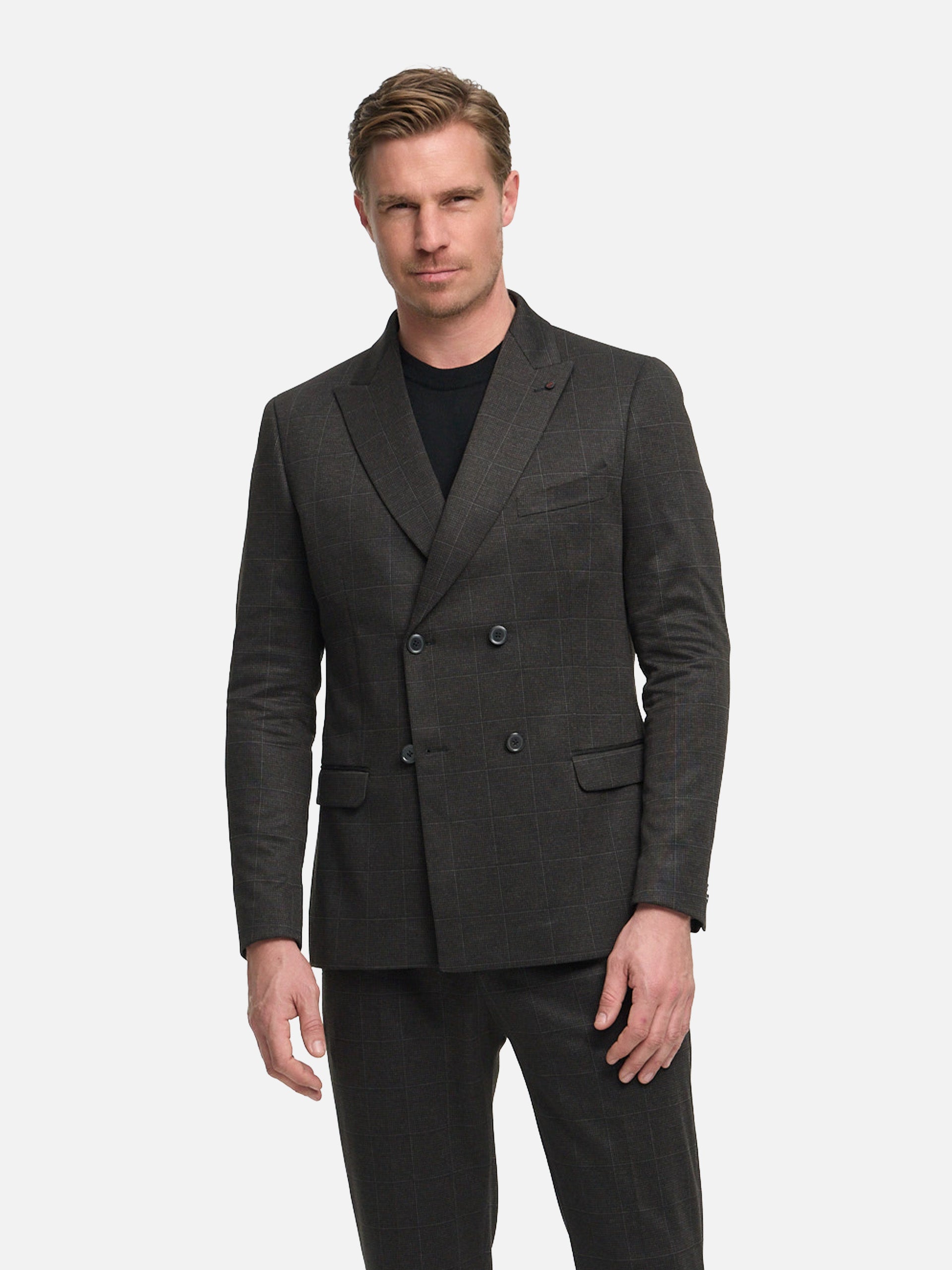 DiHugo Sakko Slim Fit Dk. Brown – Bestandteil des Anzugs