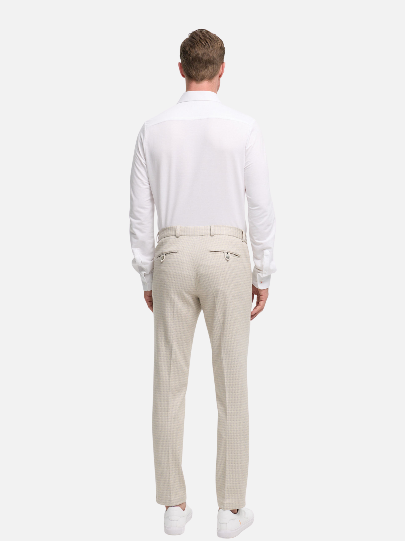 Herren Hose DiSpartaflex SE in Med. Beige, Rückansicht