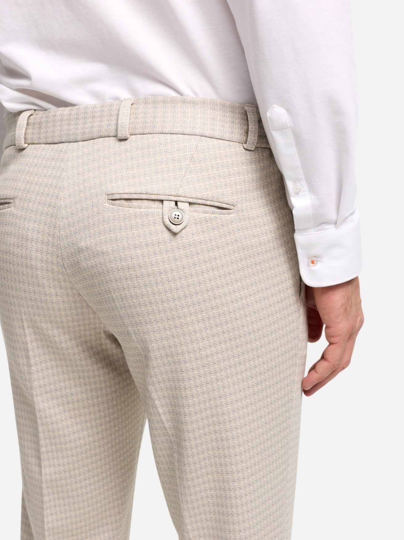 Herren Hose DiSpartaflex SE in Med. Beige, Detailansicht