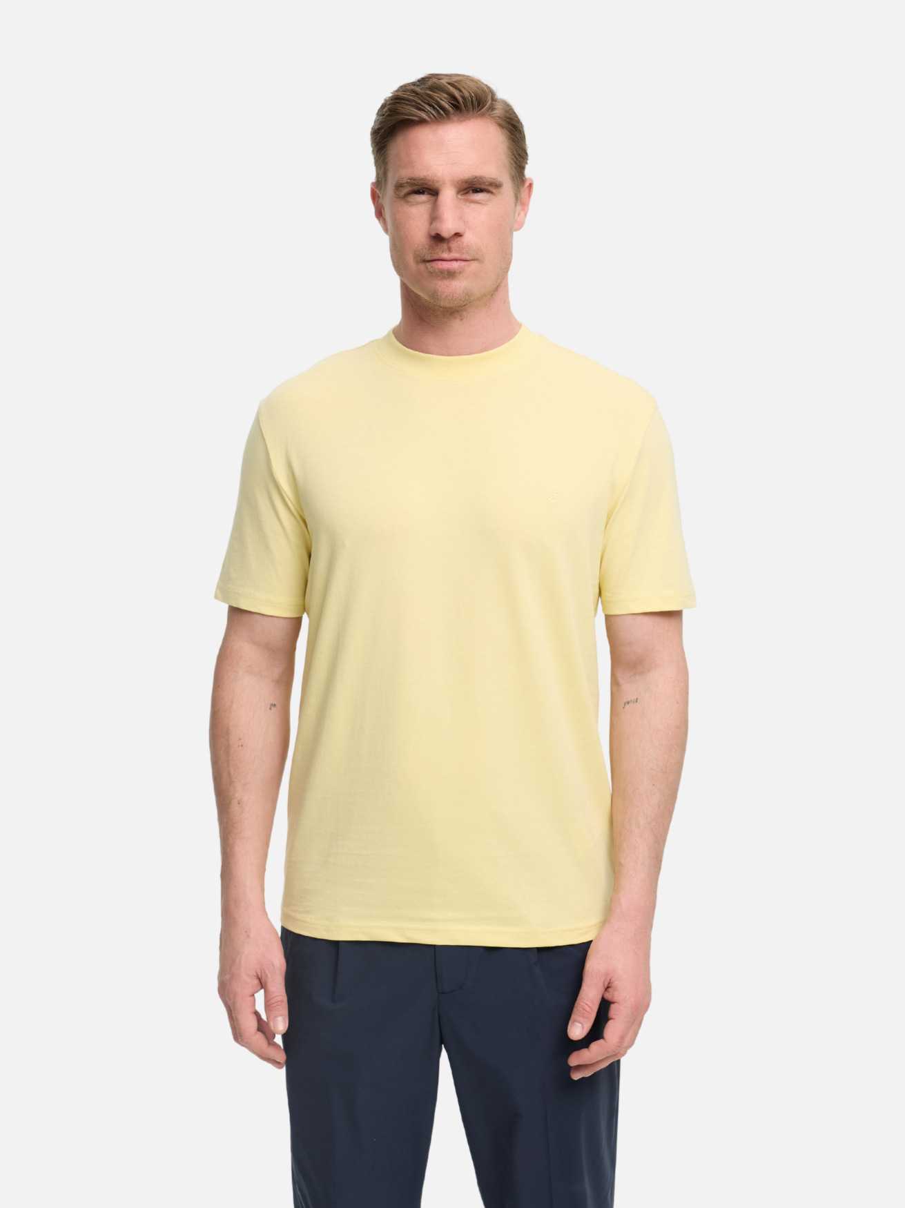 Herren T-Shirt DiFlo in Lt. Yellow, Vorderansicht
