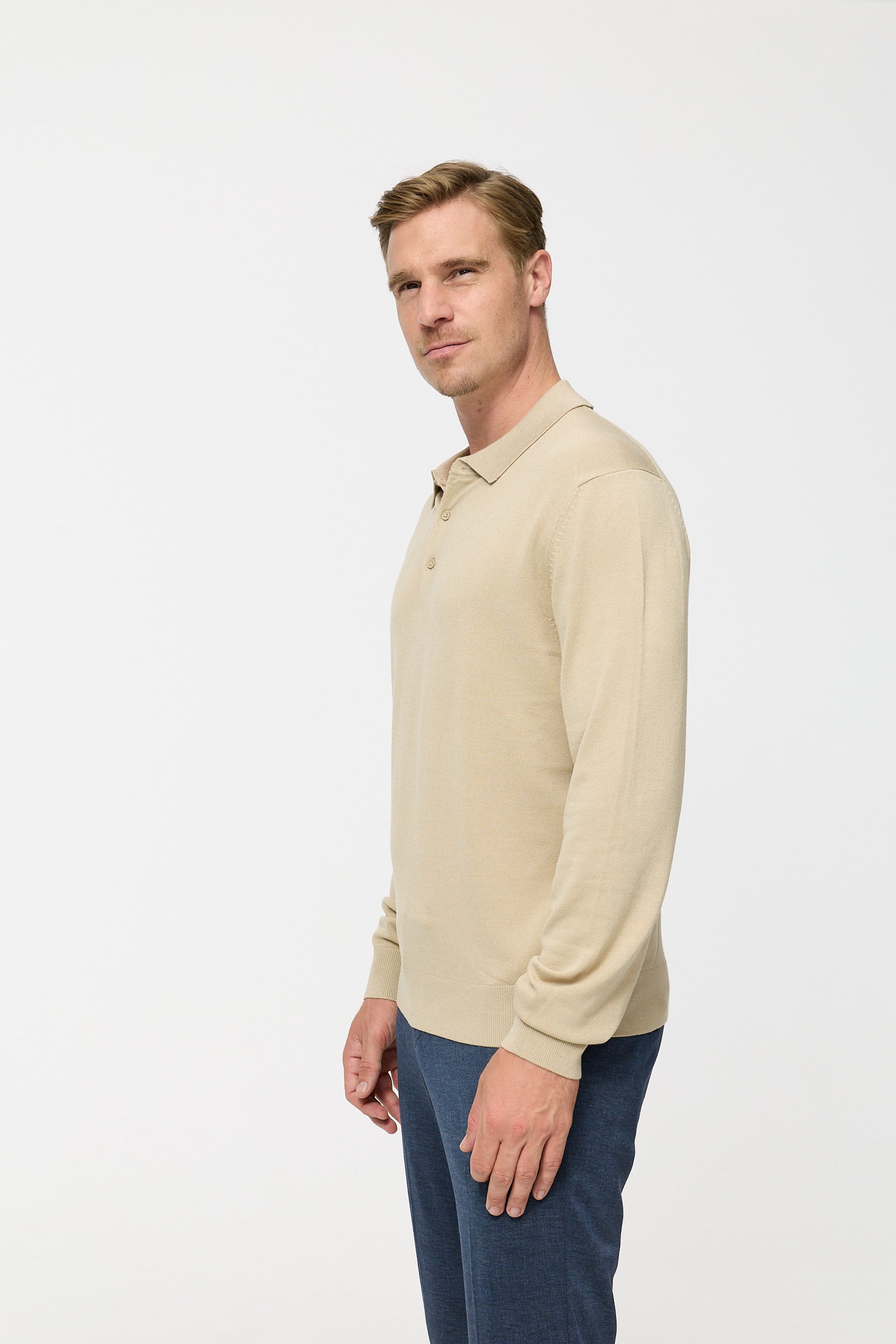 DiGin Sweater Slim Fit | Lt. Beige