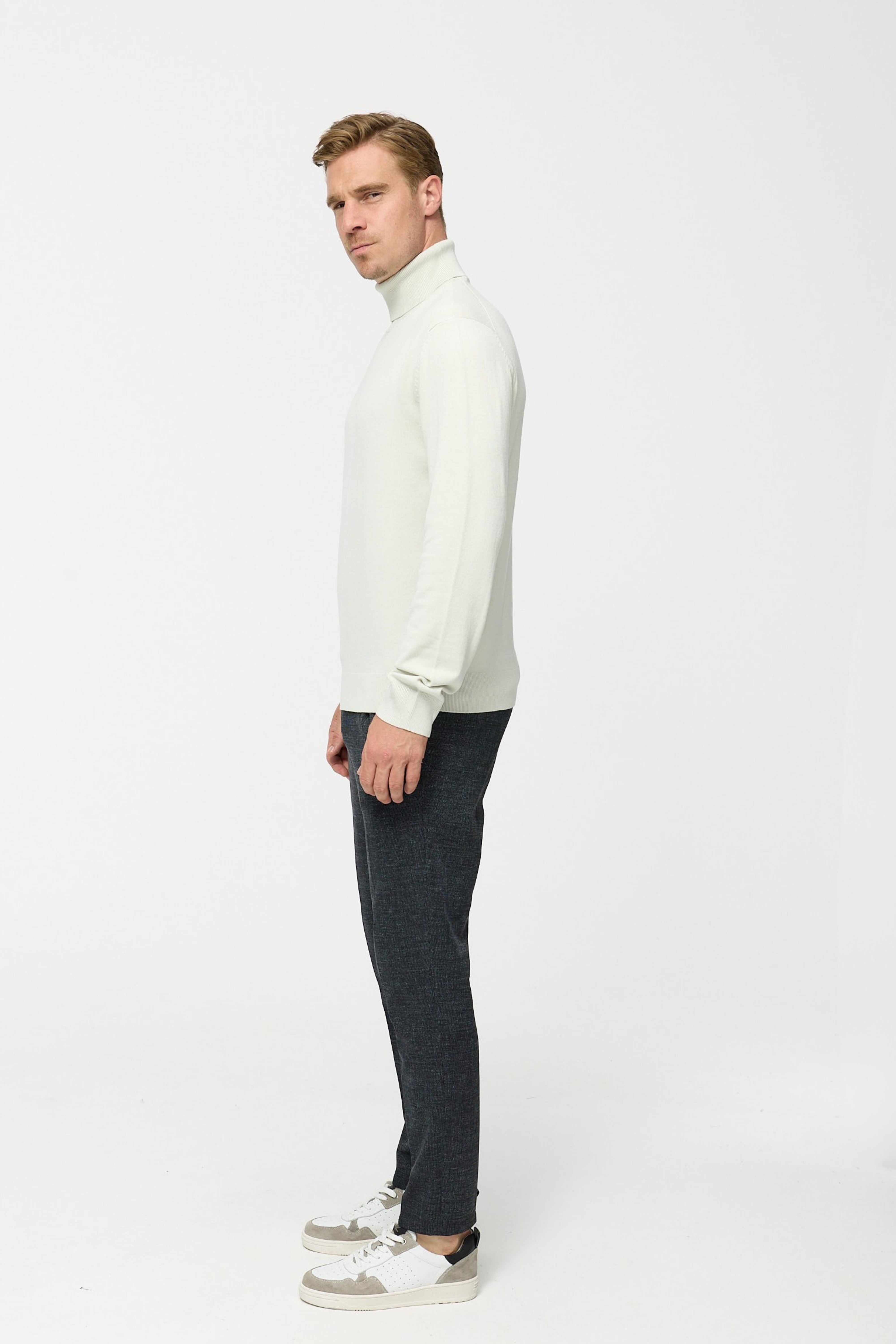 Rollkragen Pullover DiRyan 408-310 Light Grey