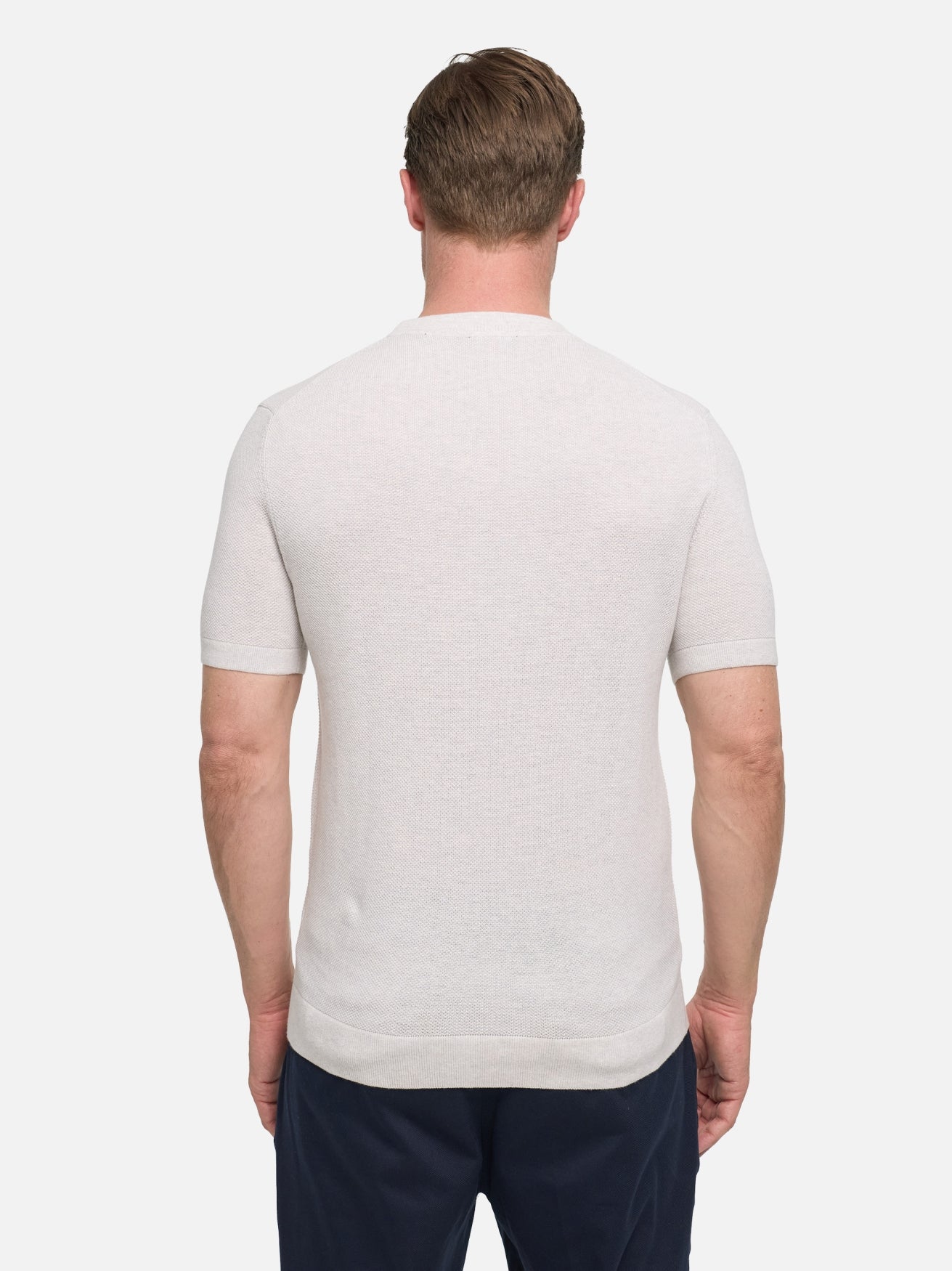 Herren T-Shirt DiVanni in Offwhite, Rückansicht