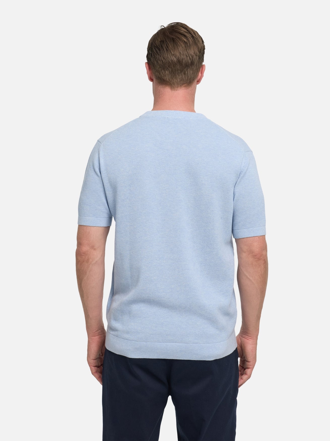 Herren T-Shirt DiVanni in Lt. Blue, Rückansicht