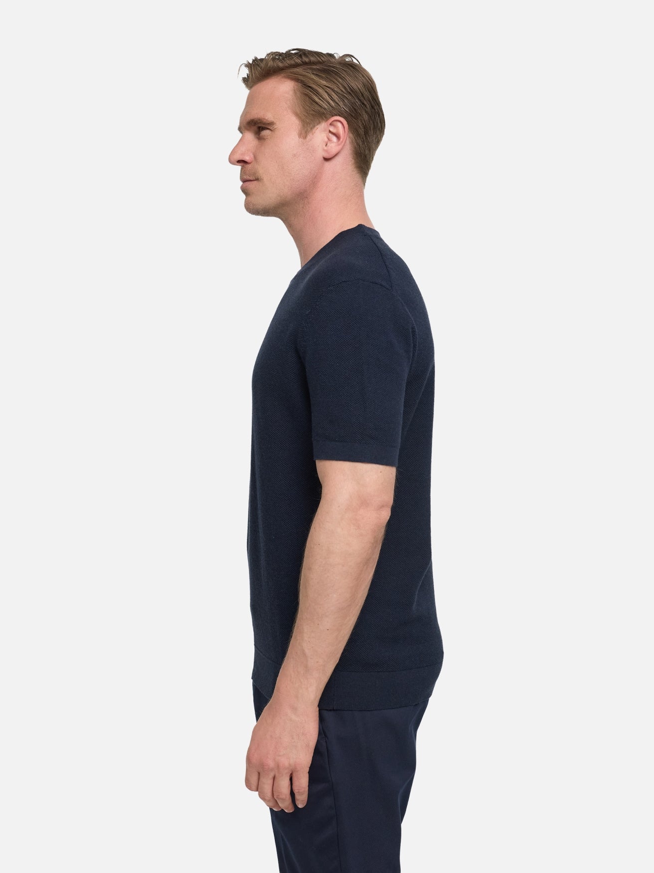 Herren T-Shirt DiVanni in Dk. Navy, Seitenansicht