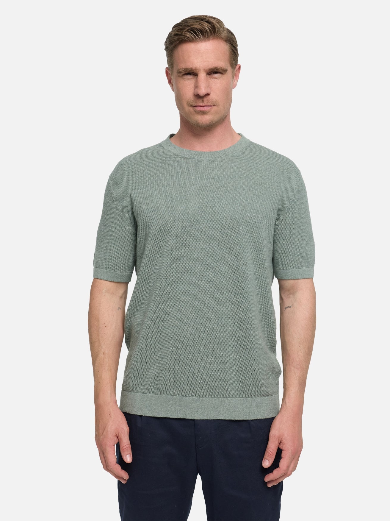 Herren T-Shirt DiVanni in Olive, Vorderansicht