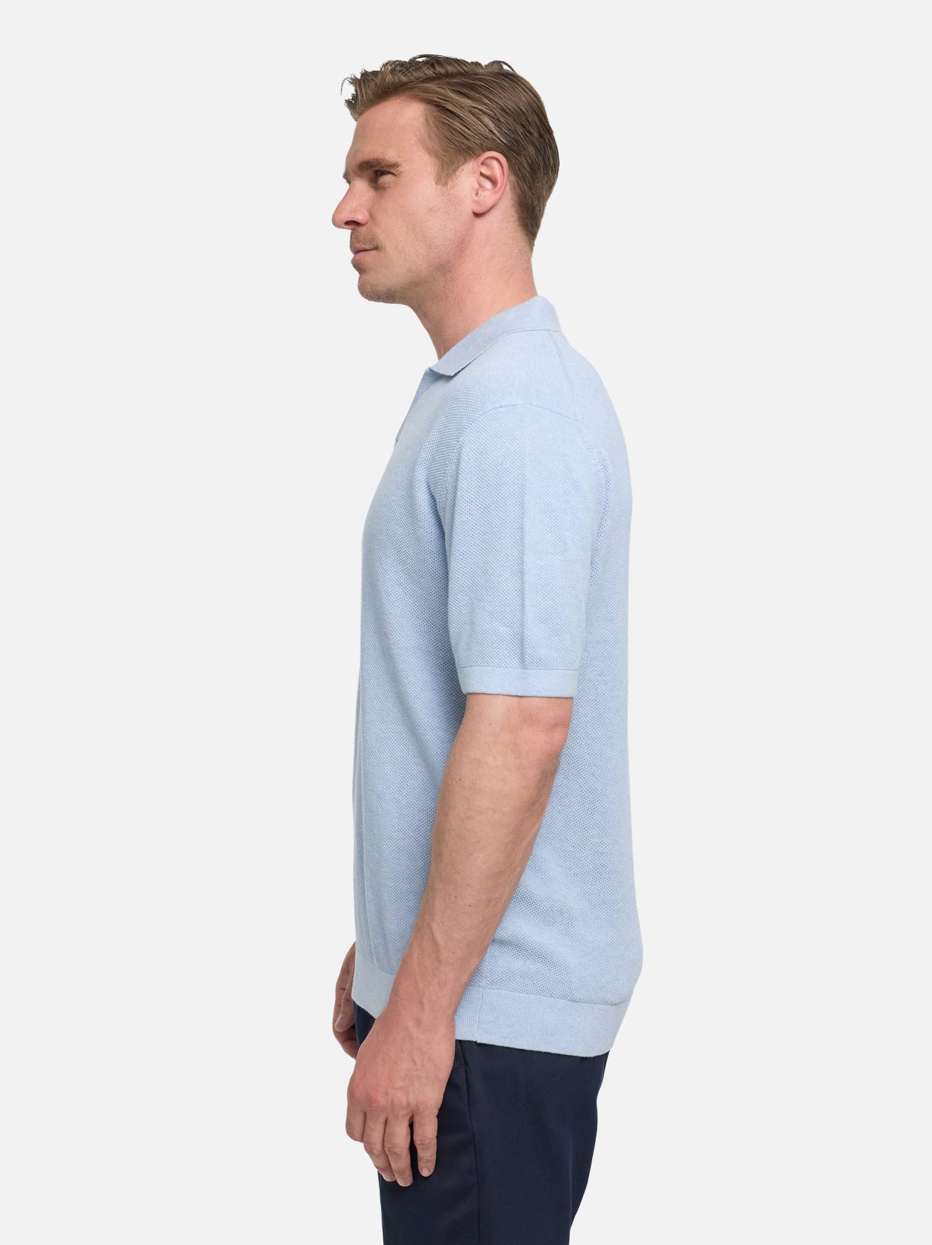 Herren T-Shirt DiVero in Lt. Blue, Seitenansicht