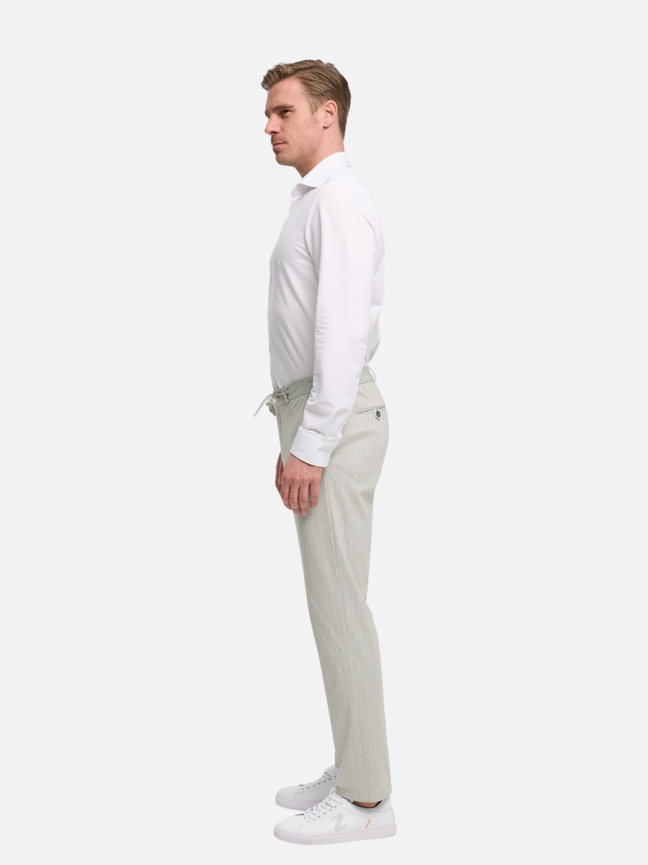Herren Hose DiSpartaflex SE in Med. Grey, Seitenansicht