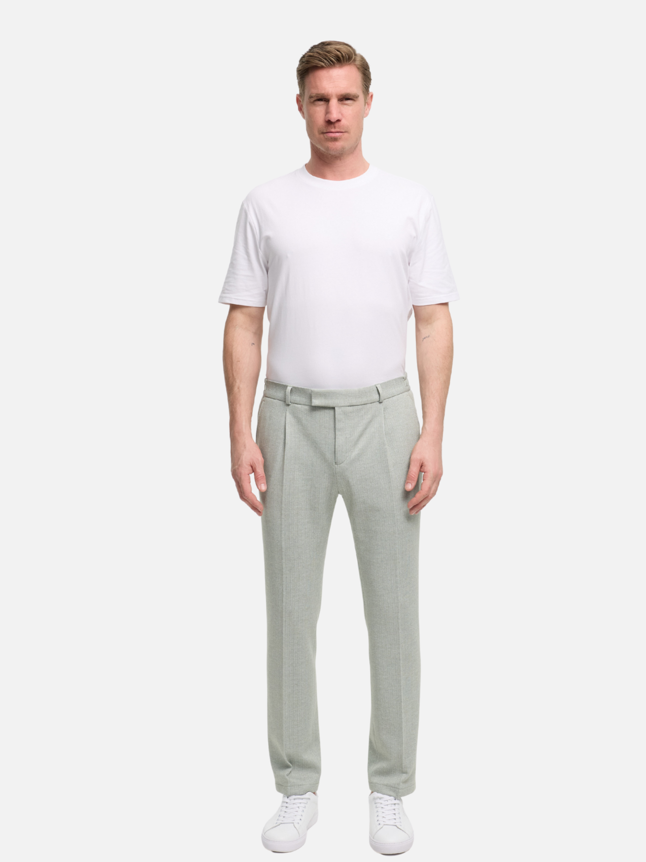 Herren Hose DiConnor40 SE in Lt. Green, Vorderansicht