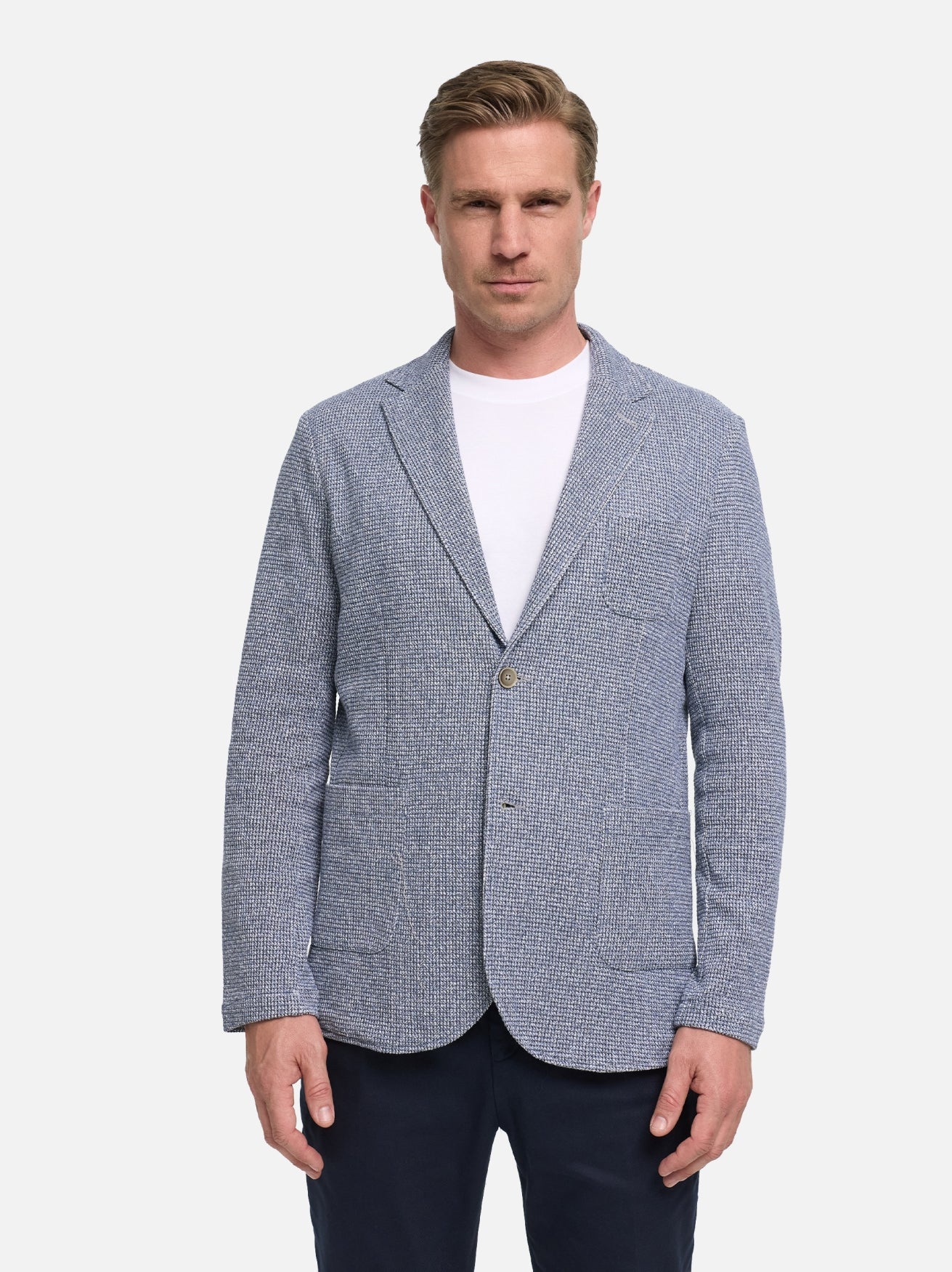 Herren Sakko DiFab in Med. Blue, Vorderansicht