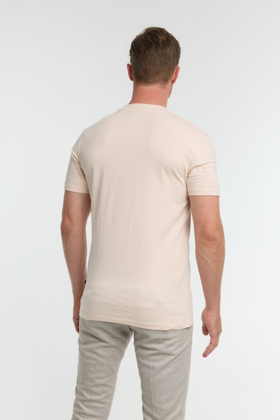 Herren T-Shirt DiFlo in Apricot, Seitenansicht