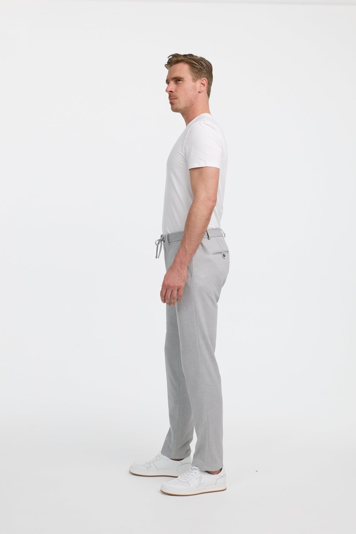 Herren Hose DiSpartaflex SE in Lt. Grey, Seitenansicht