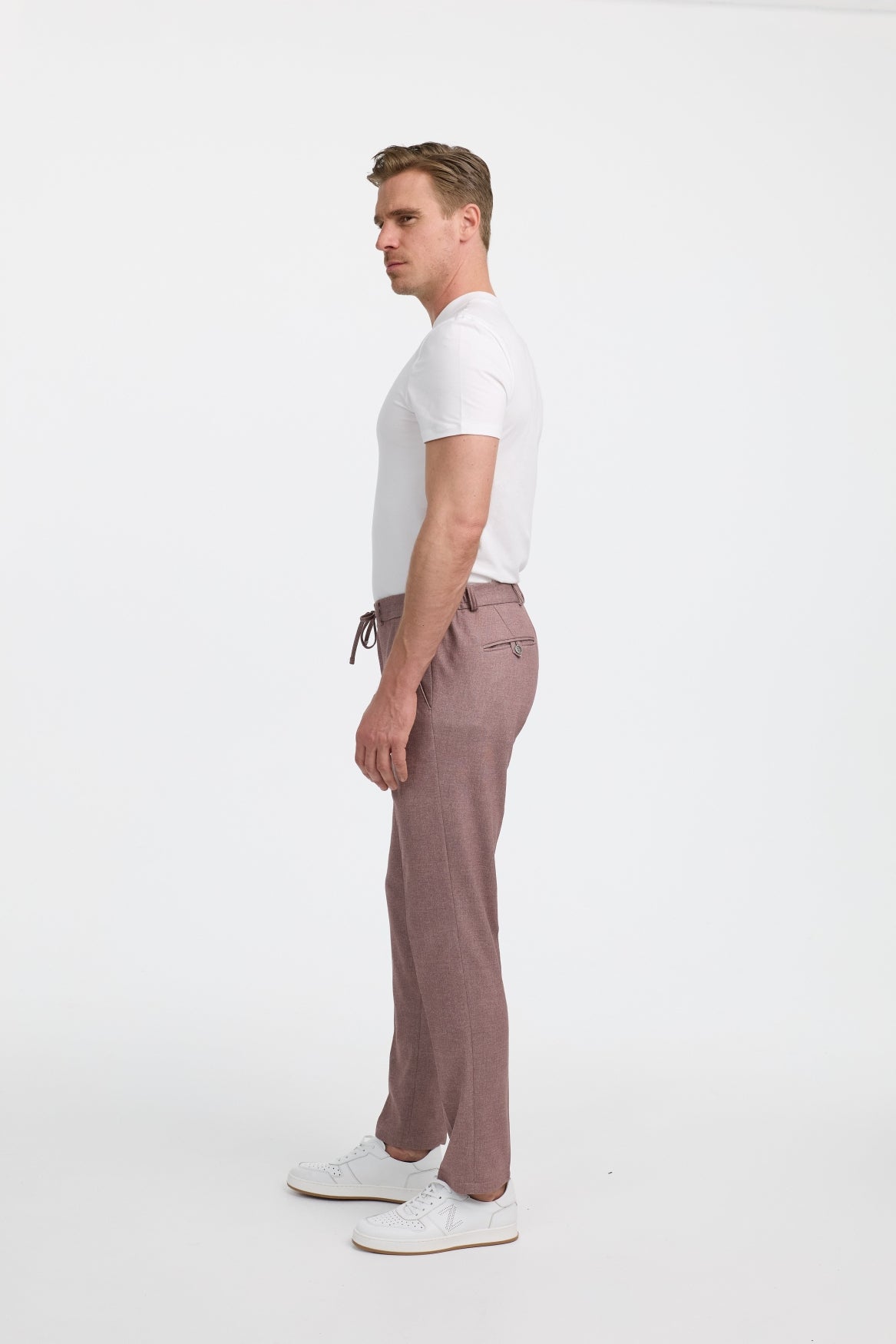 Herren Hose DiSpartaflex SE in Salmon, Seitenansicht