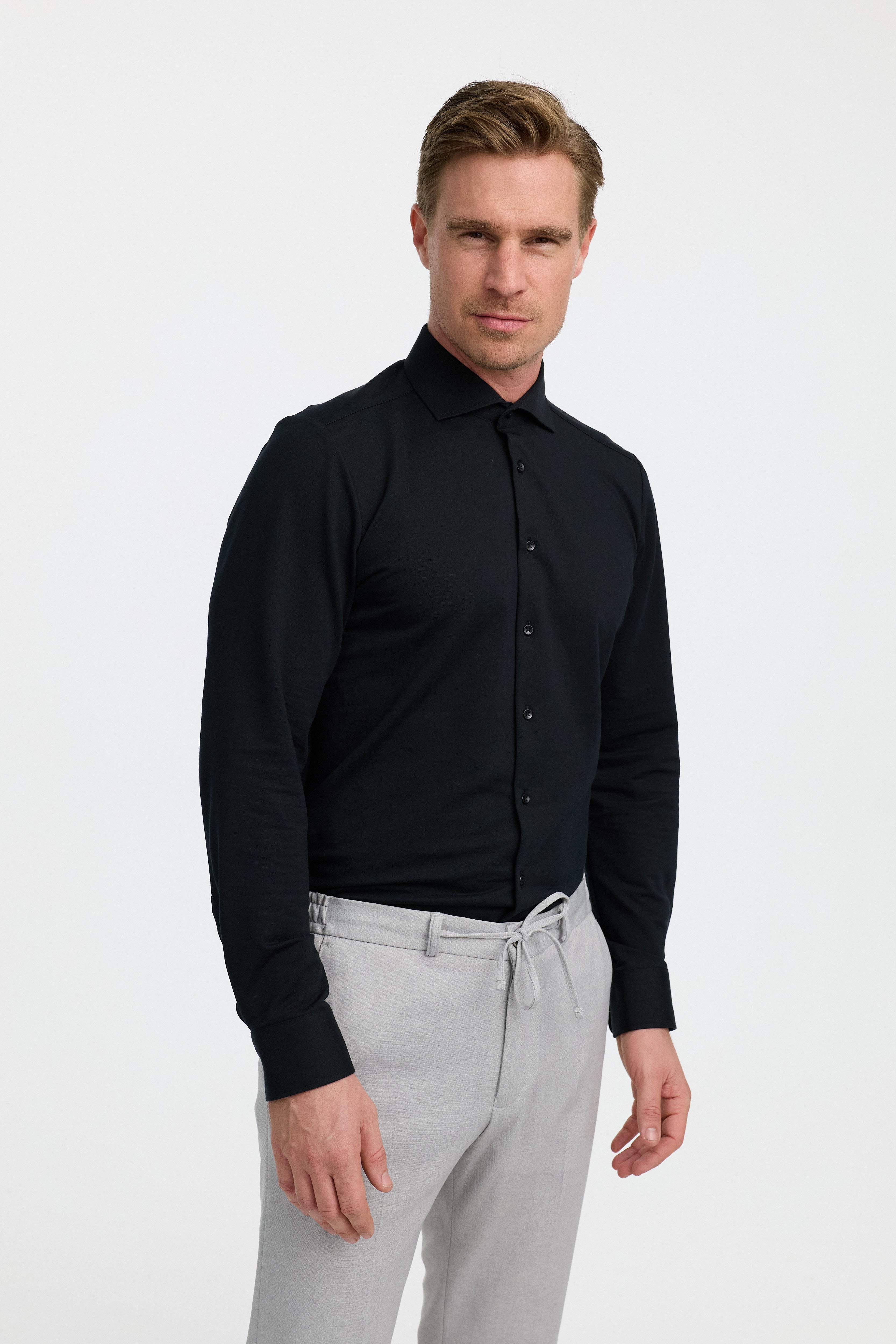 Slim Fit Hemd DiHans Schwarz 251680-900