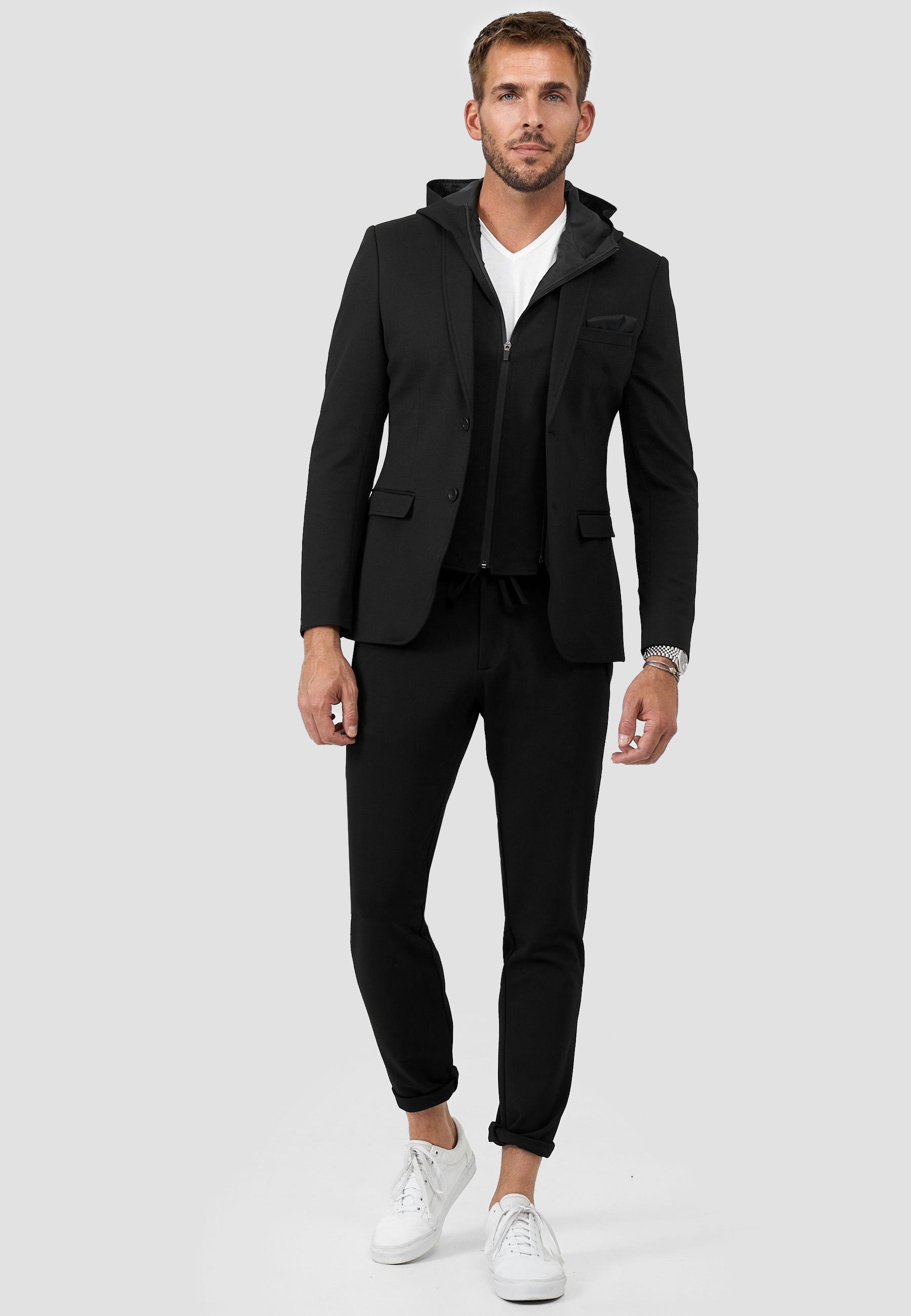 Jersey Anzug mit Kapuze 202641-900