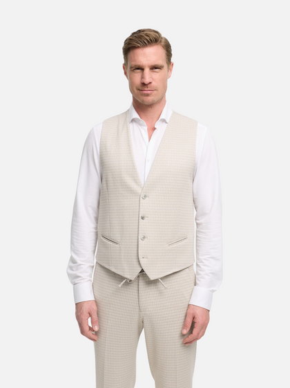 DiWesley Anzugweste Slim Fit | Med. Beige