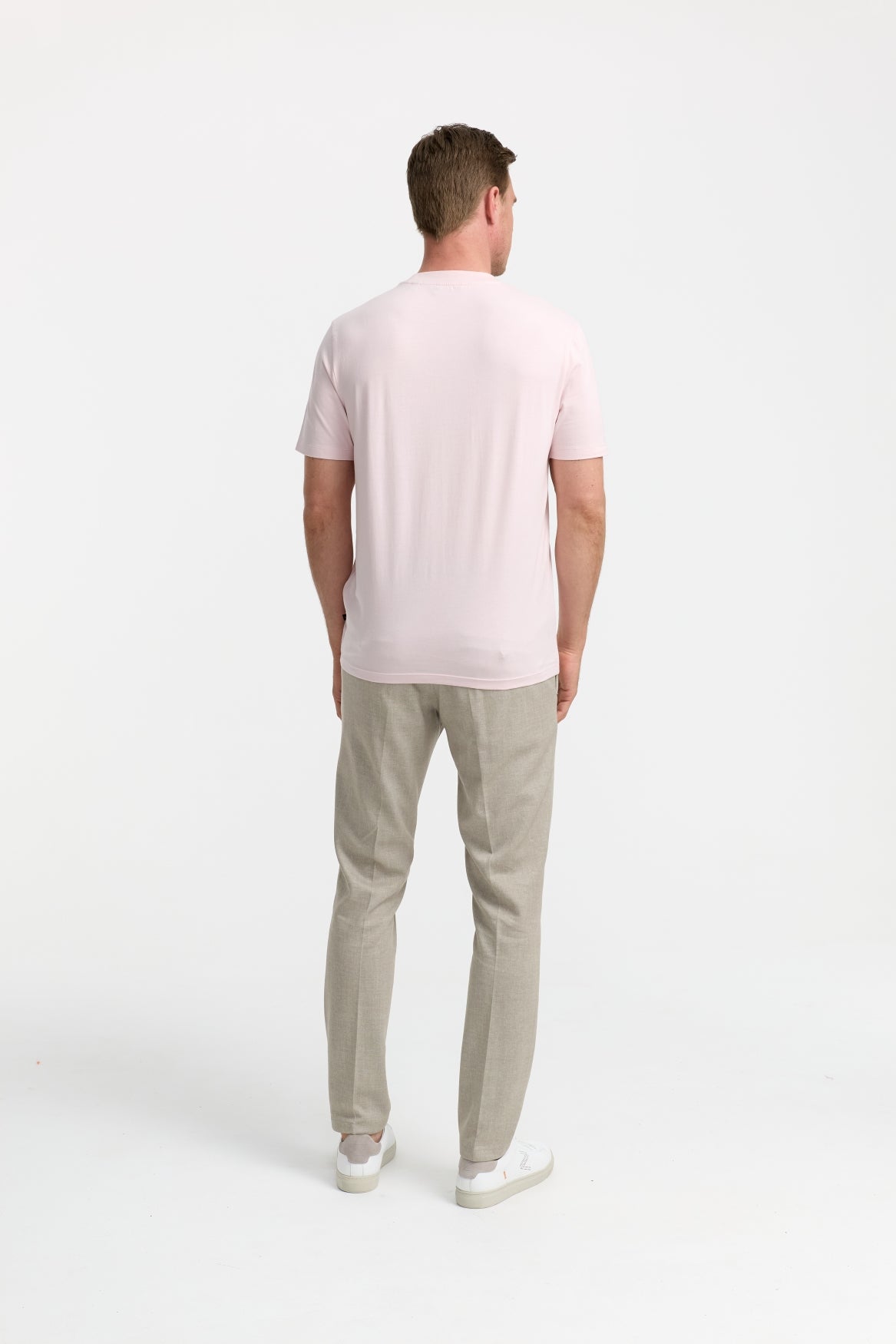 Herren T-Shirt DiFlo in lt. rose, Rückansicht