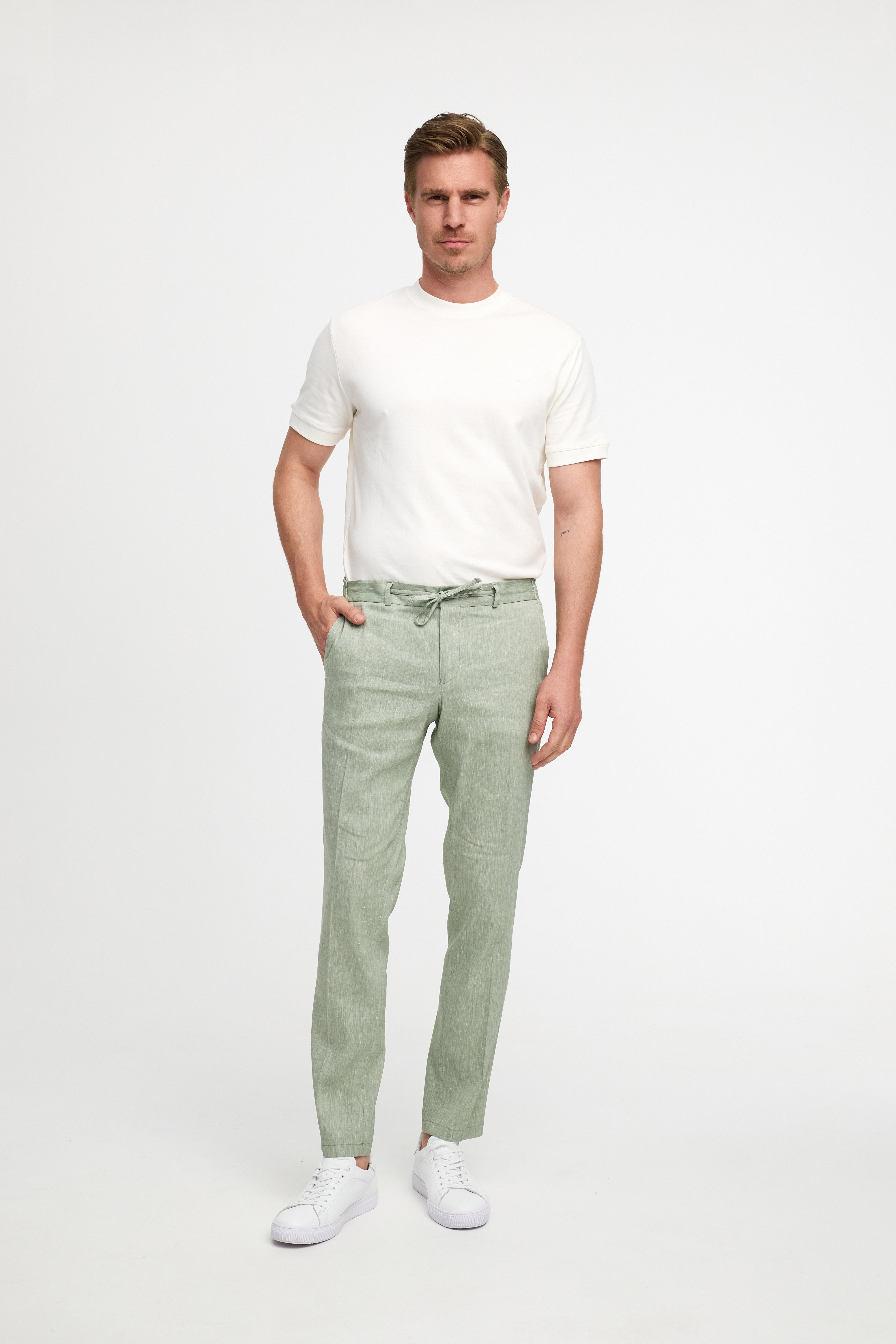 Leinen Hose DiSpartaflex SE 211547-720 Salbei