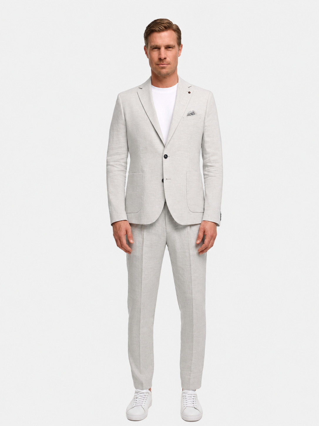Leinen Anzug 211547-311 Light Grey