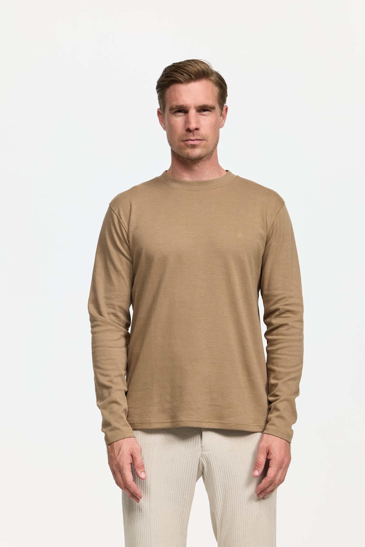 Longsleeve T-Shirt DiOwen 213-770 Taupe